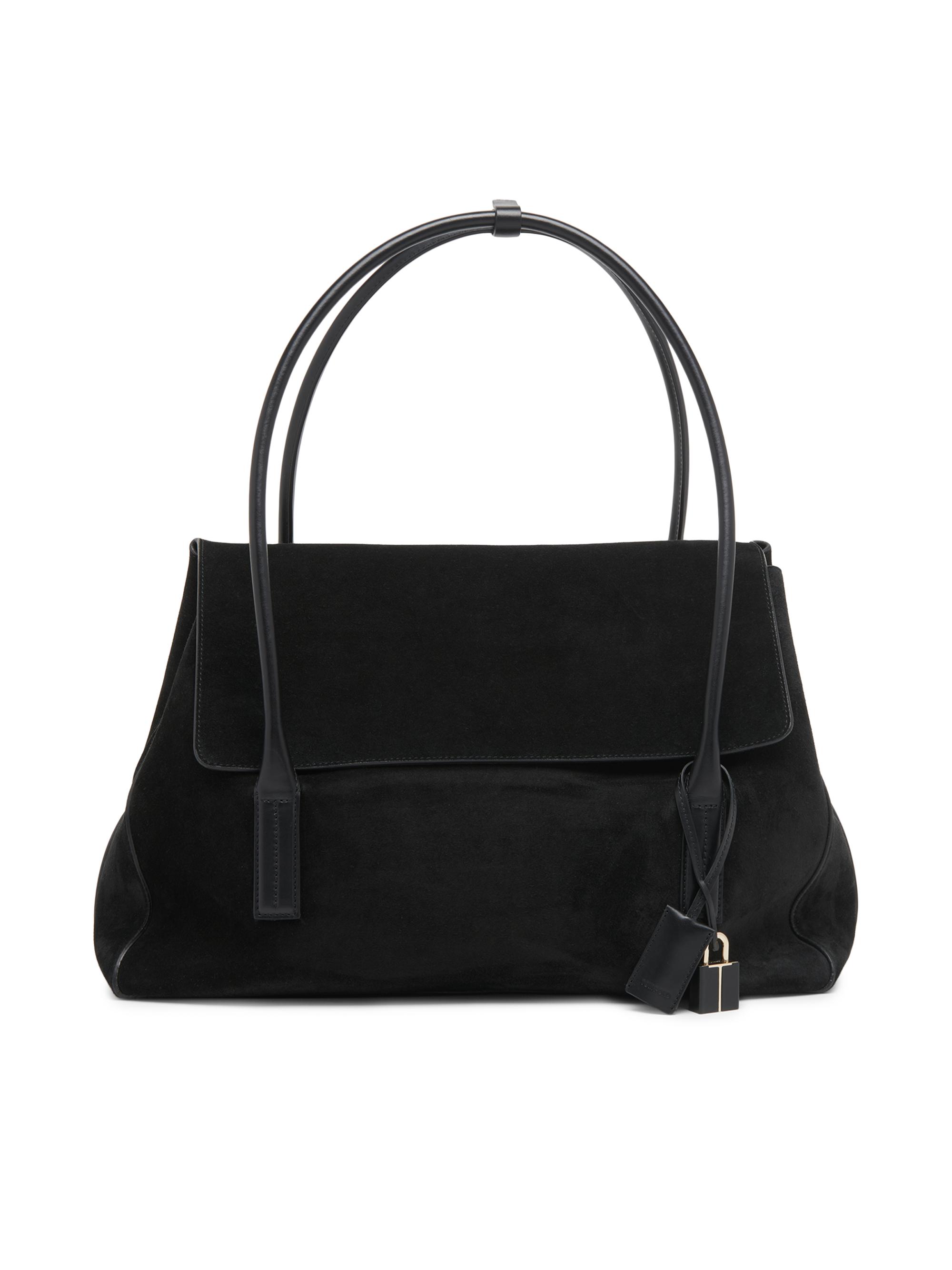 TOM FORD Women's  Suede & Leather Shoulder Bag - Black