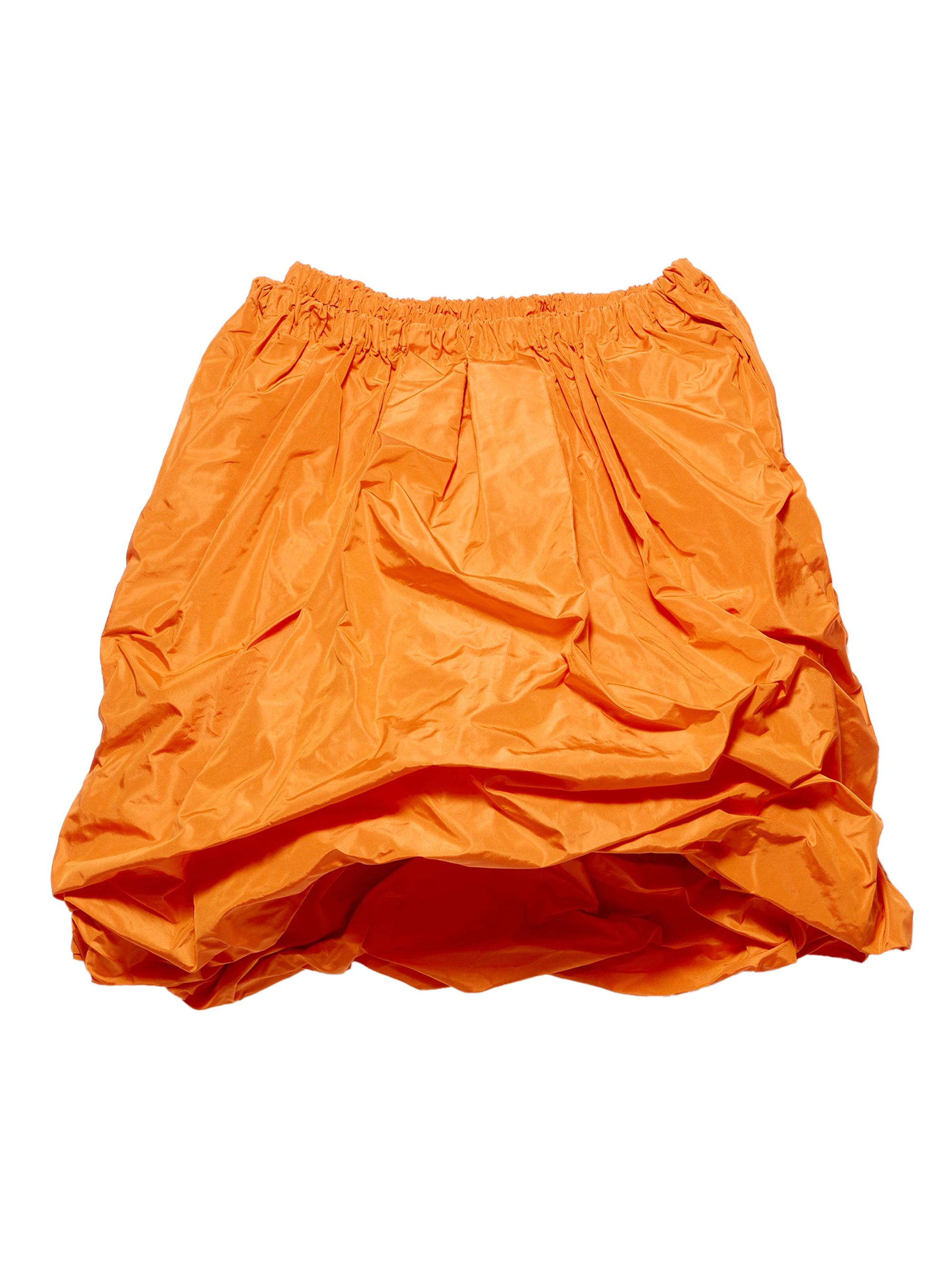 Prada Women's Technical Taffeta Skirt - Orange