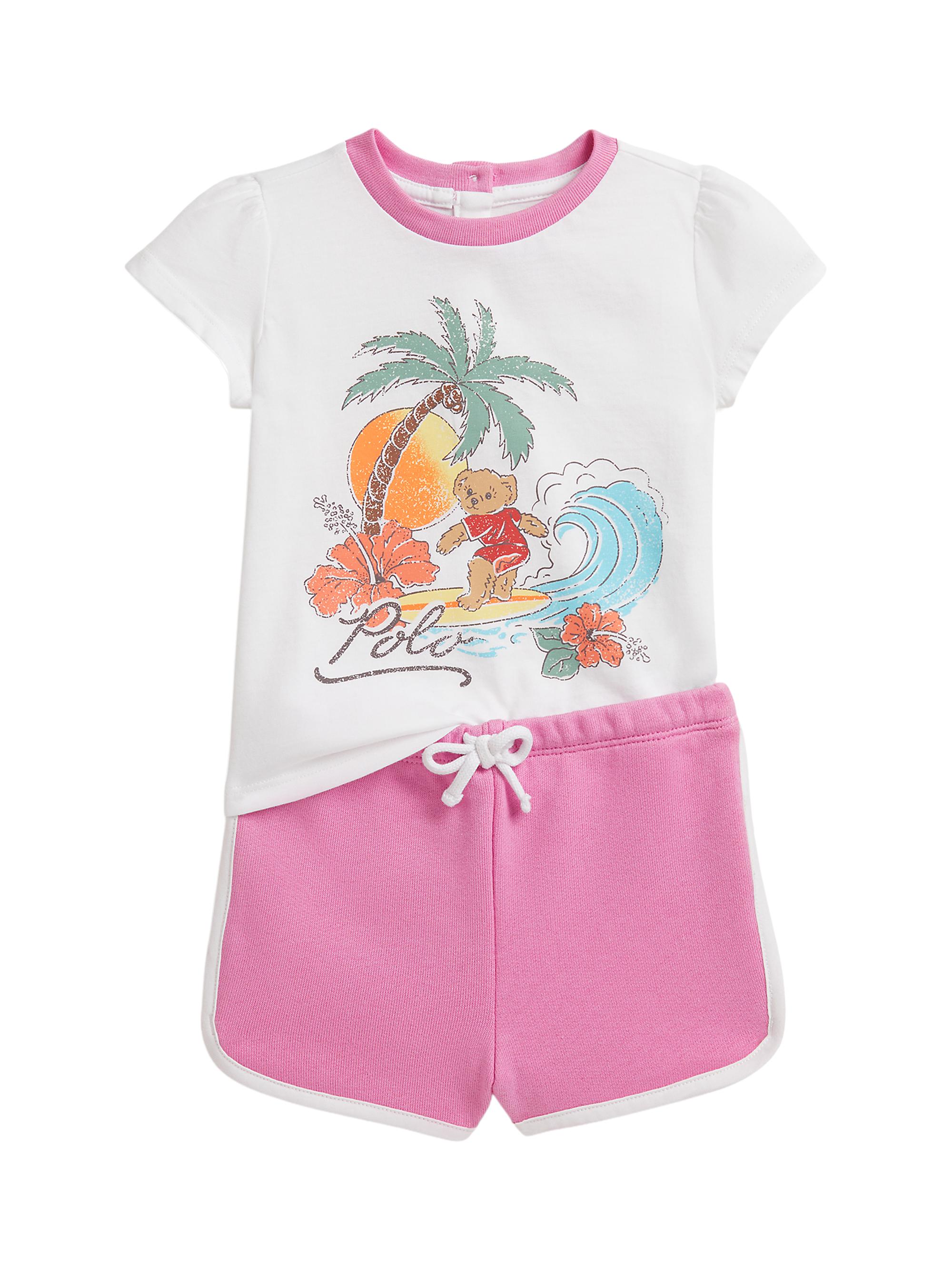 Polo Ralph Lauren Baby Girl's Polo Bear Jersey T-Shirt & Terry