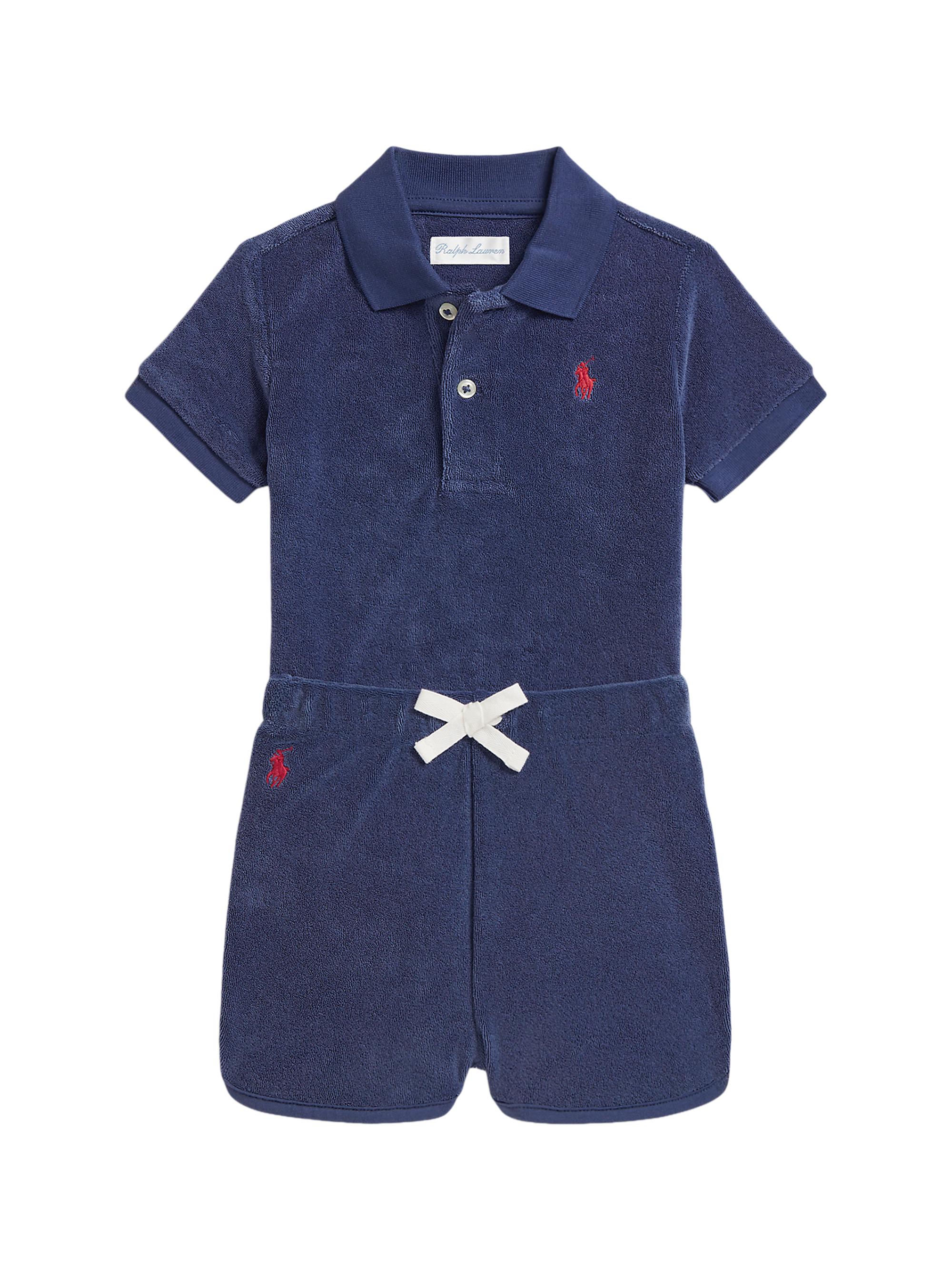 Polo Ralph Lauren Baby Boy's Terry Polo Shirt & Shorts Set - Light Navy 9 Months