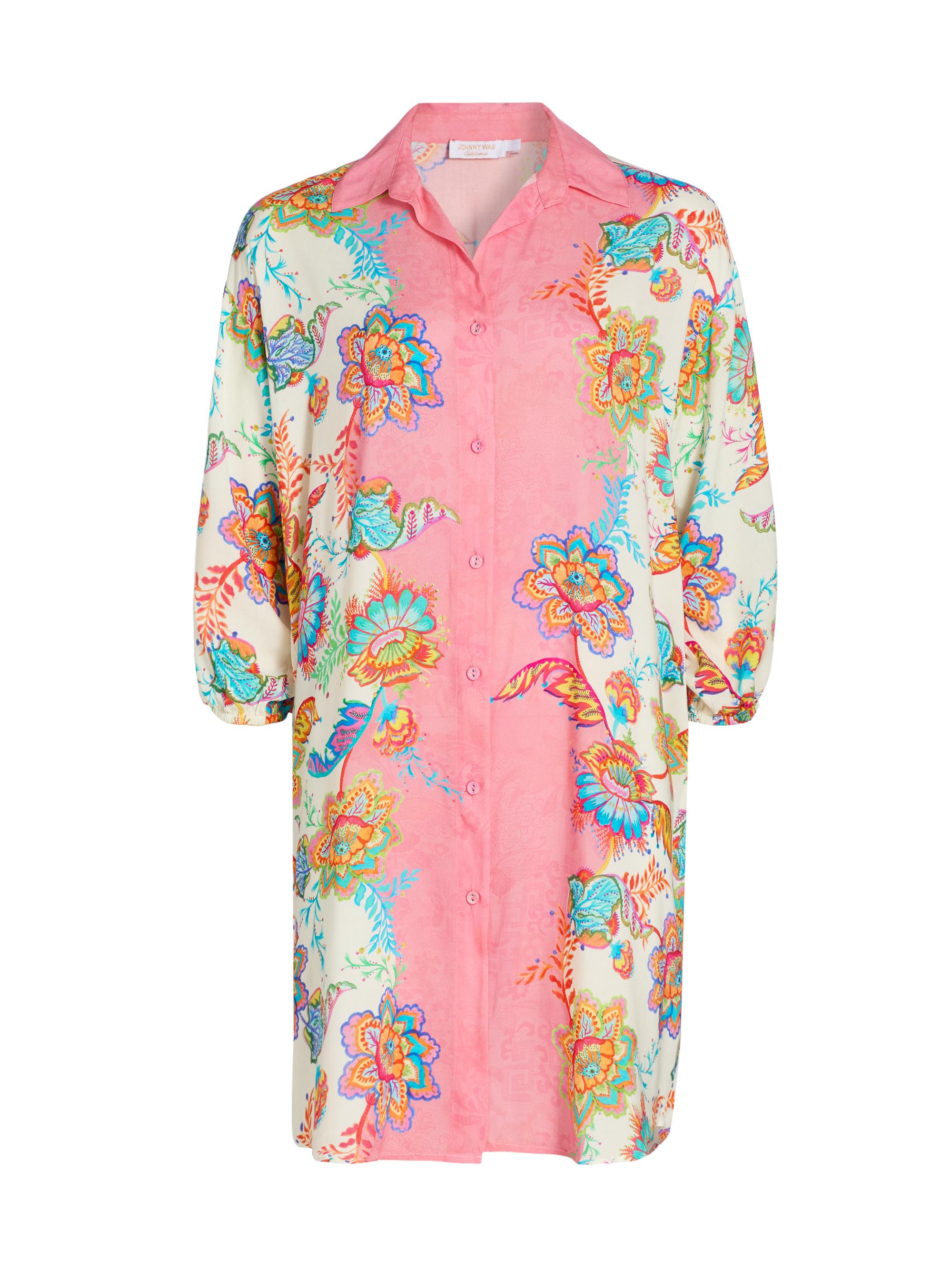 Johnny Was Women's Roisin Floral Mini-Shirtdress - Roisin