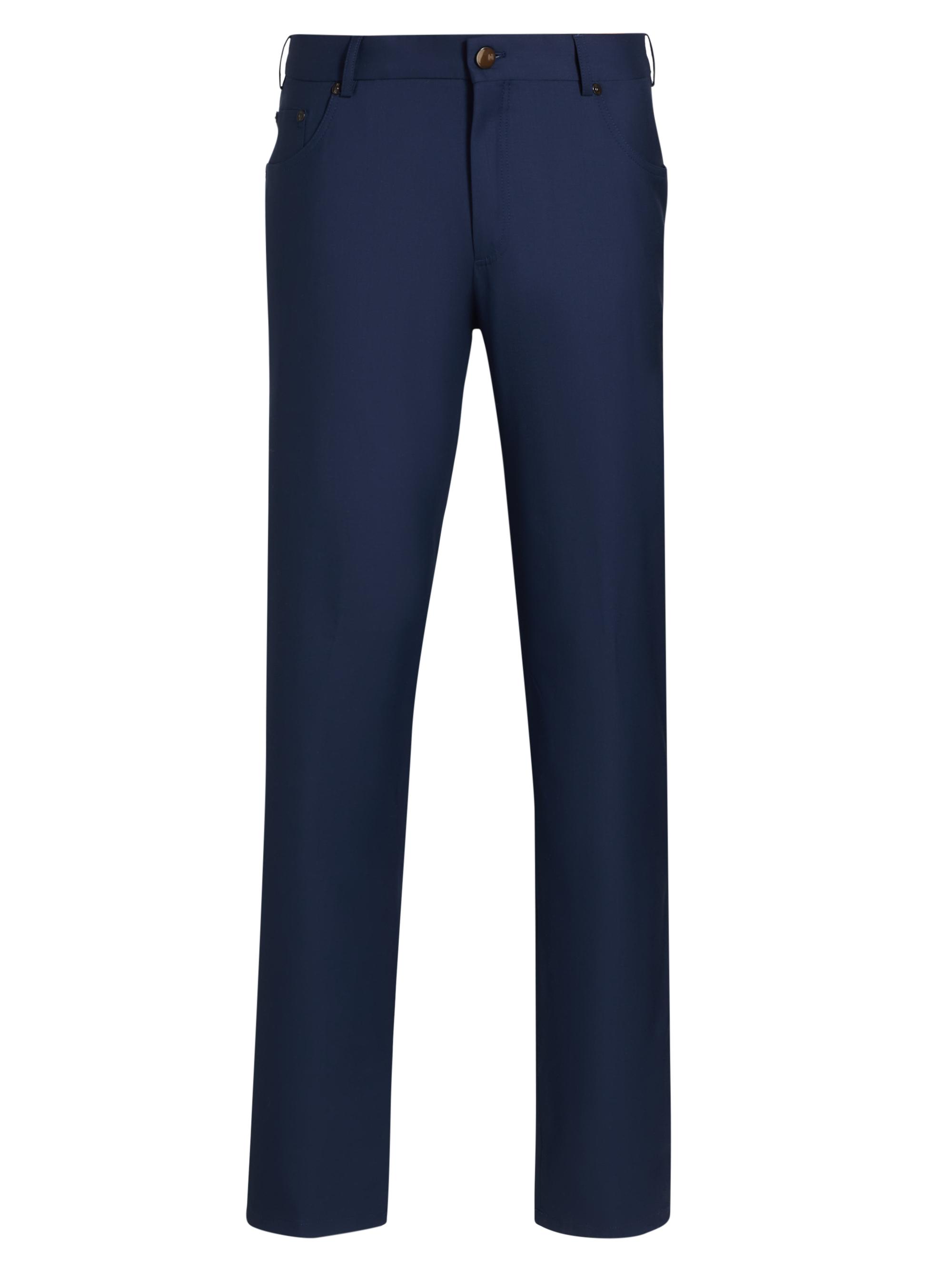 PT Torino Men's Deluxe Super Wool 5-Pocket Pants - Dark Fantasy Blue