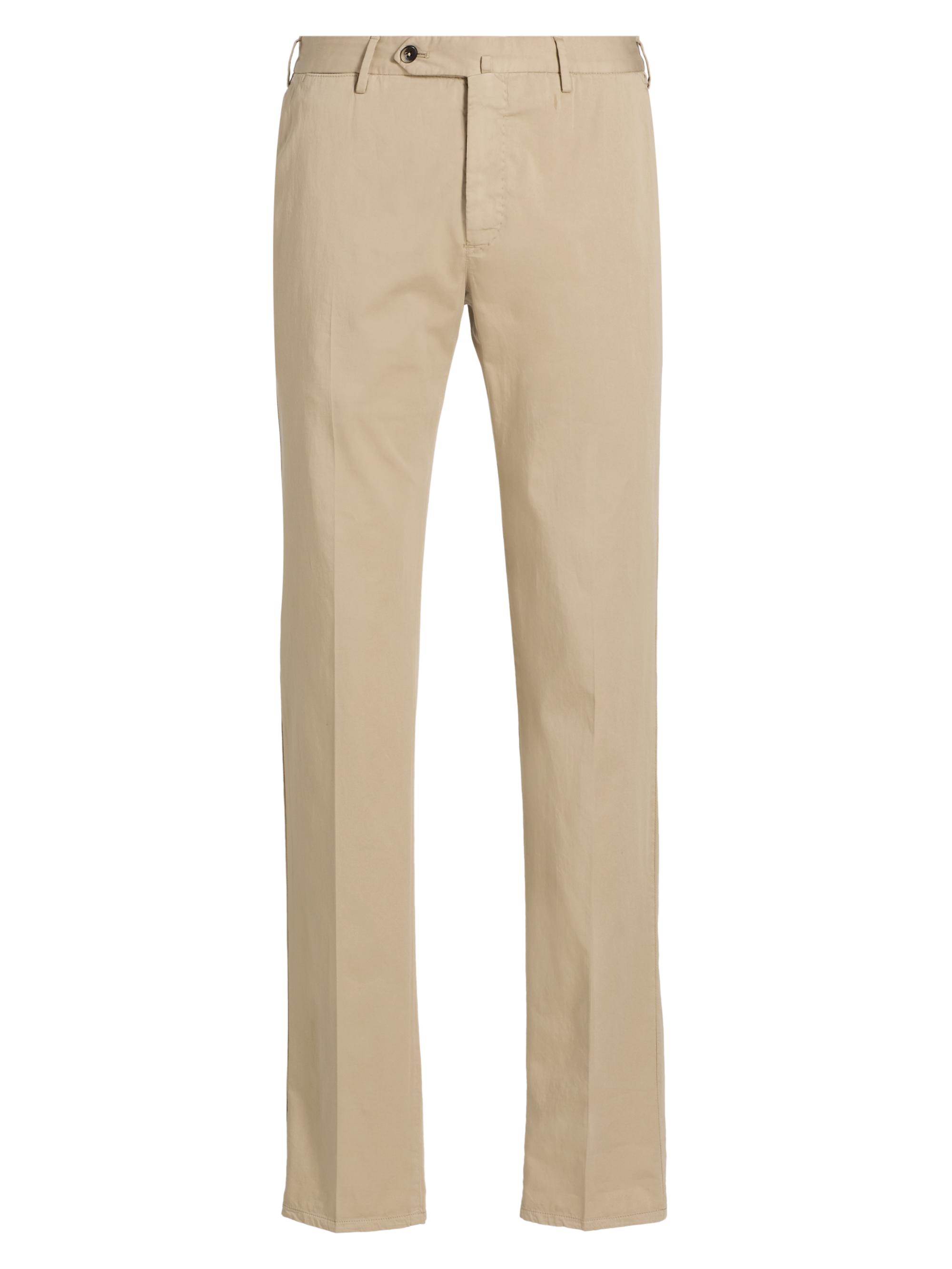 PT Torino Men's Garment-Dyed Stretch Cotton-Silk Chino Pants - Canapa