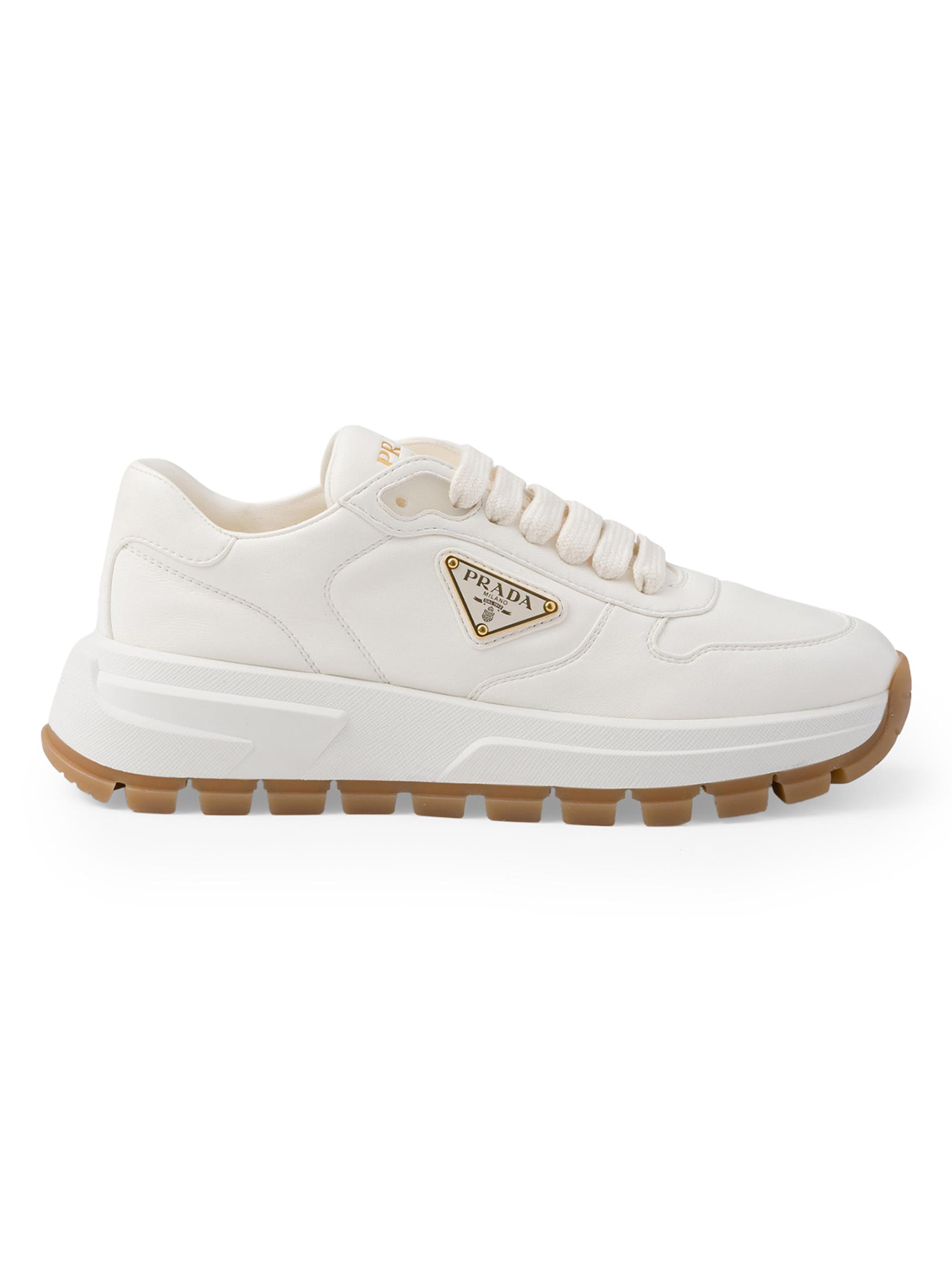 Prada Leather Sneakers | Saks Fifth Avenue