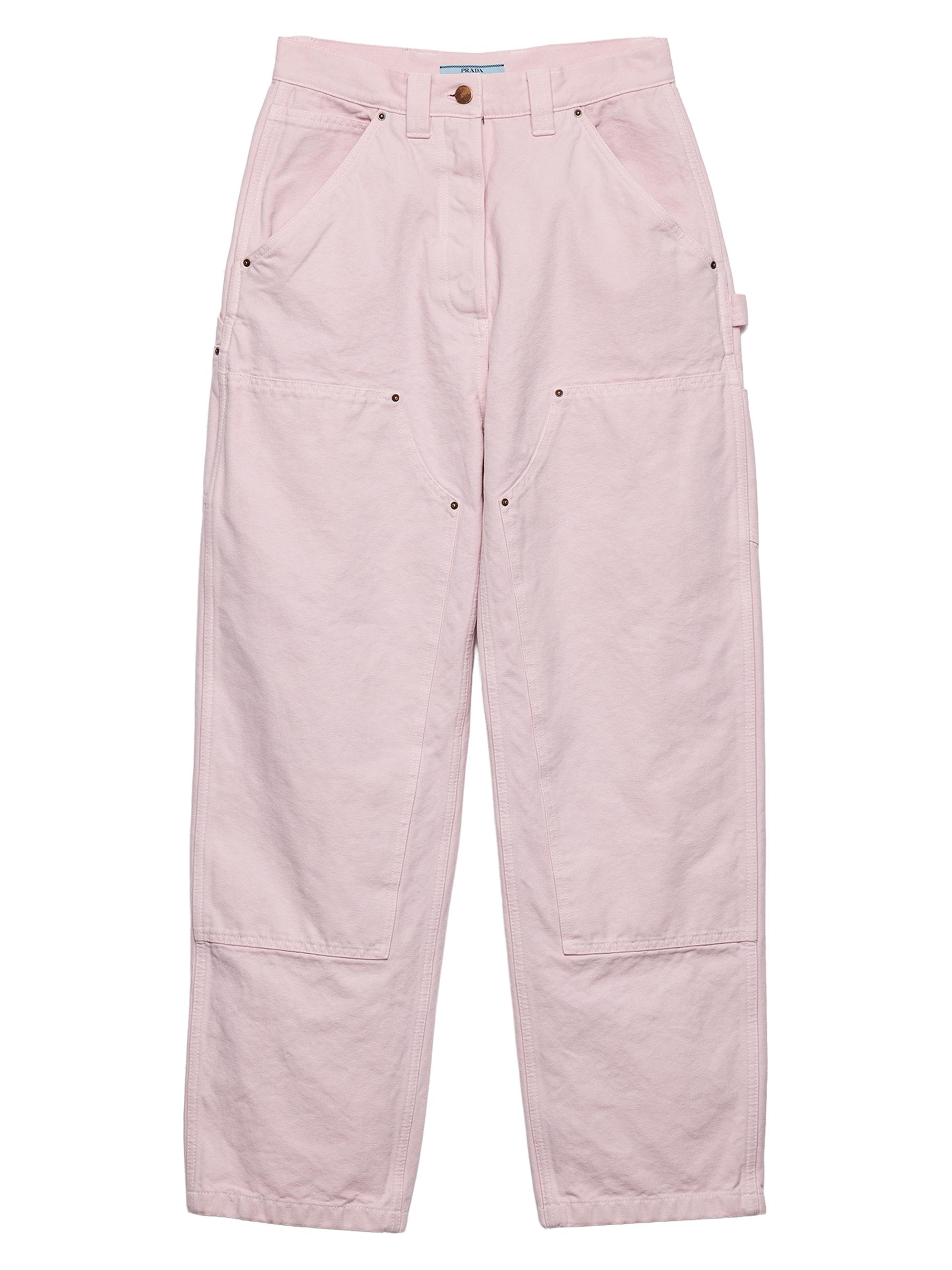 Prada Women's Canvas Jeans - Pink