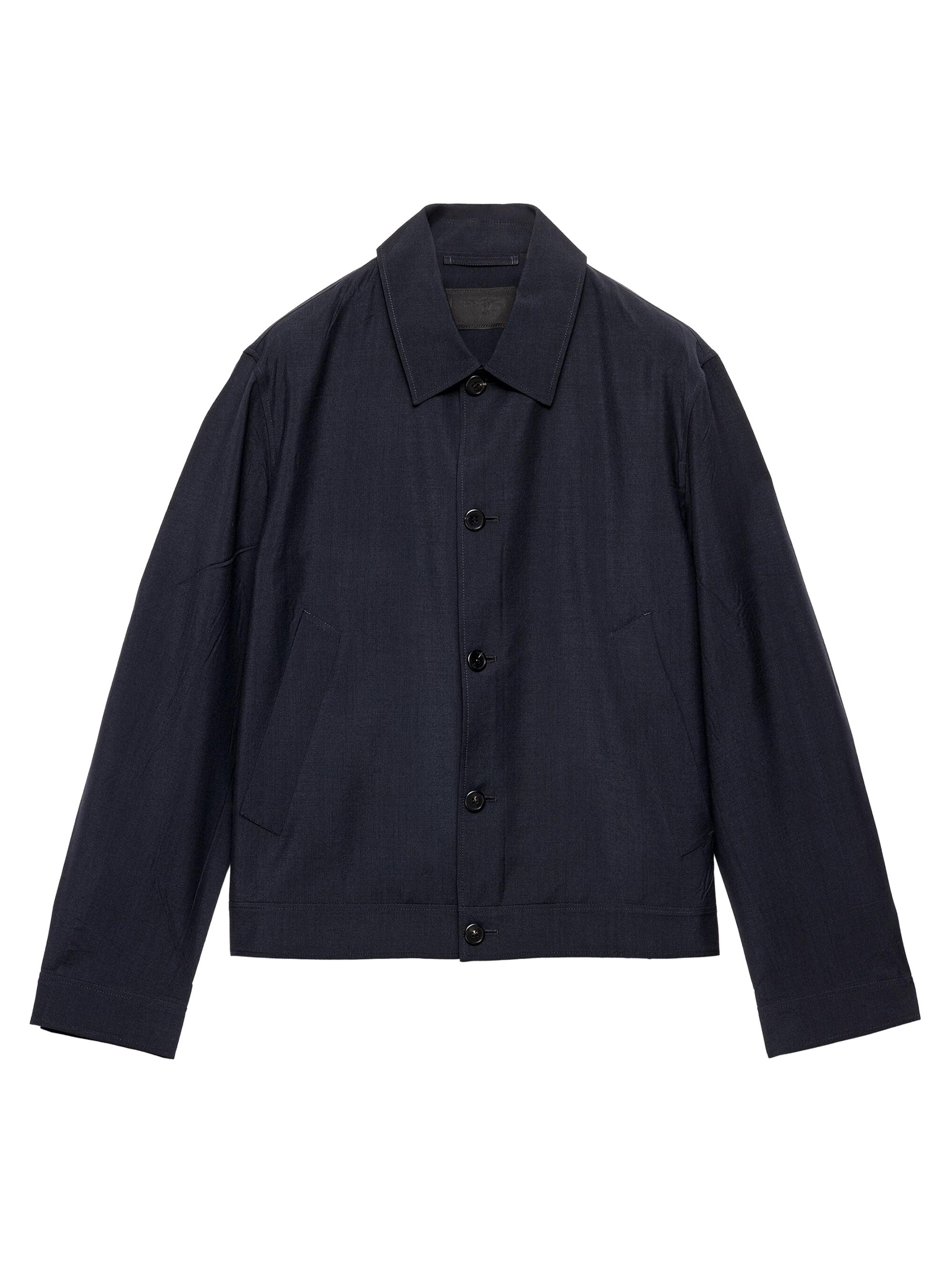 Prada Men's Wool and Mohair Blouson Jacket - Blue