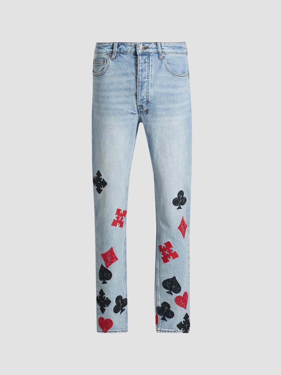 Ksubi Chitch Duke Card-Motif Jeans | Saks Fifth Avenue
