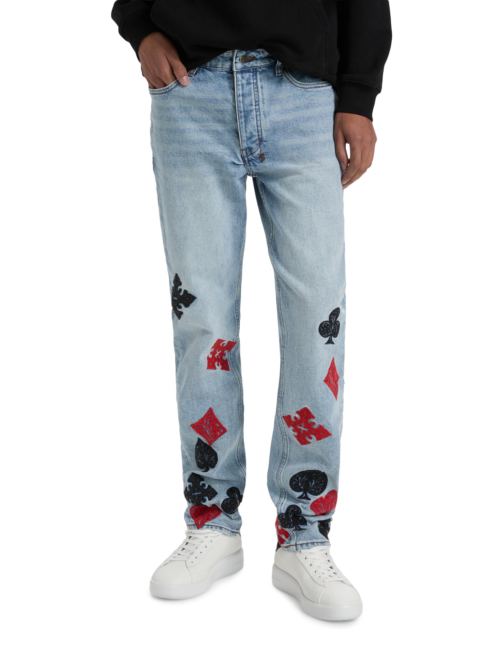 Ksubi Chitch Duke Card-Motif Jeans | Saks Fifth Avenue