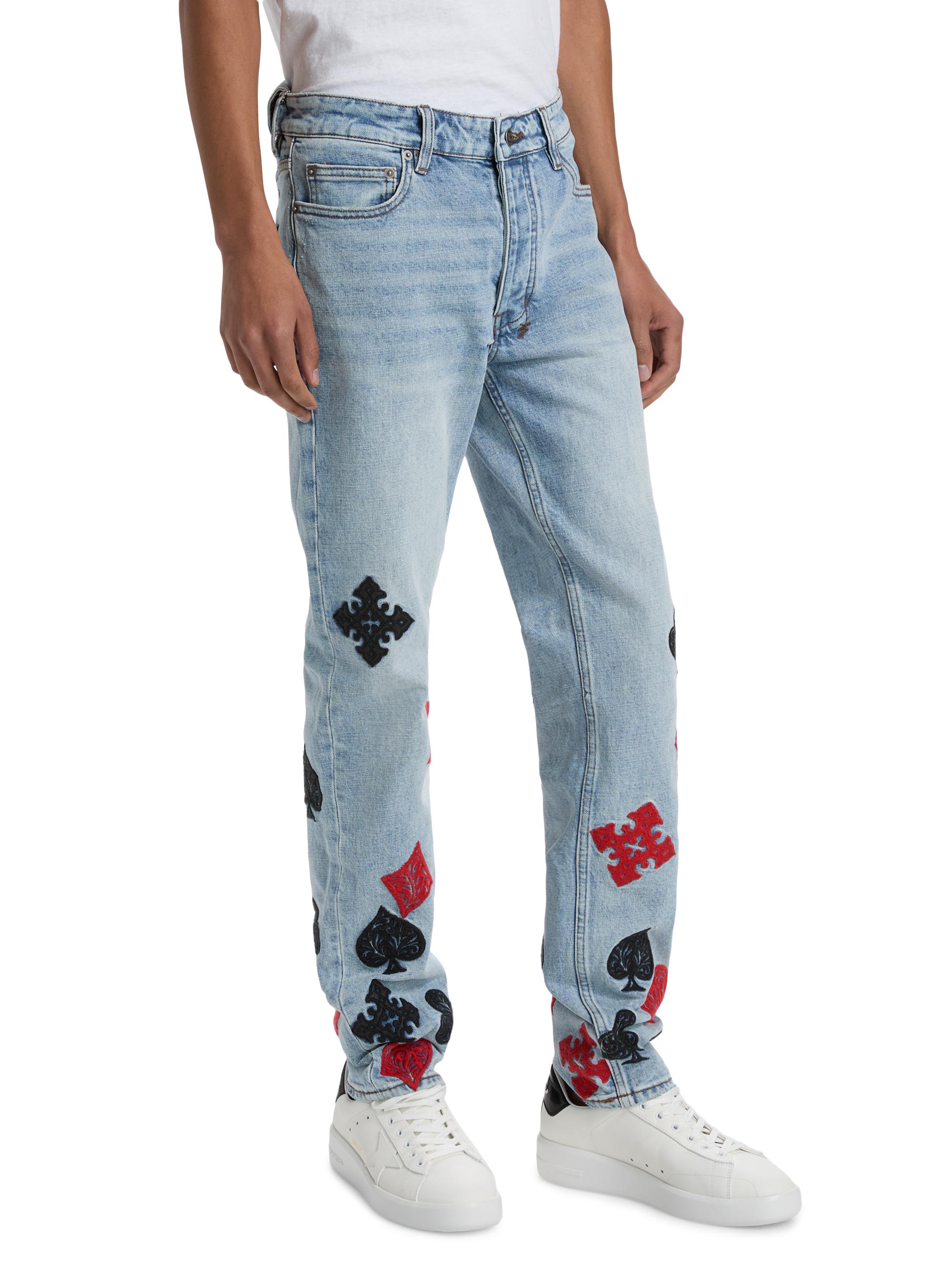 Ksubi Chitch Duke Card-Motif Jeans | Saks Fifth Avenue