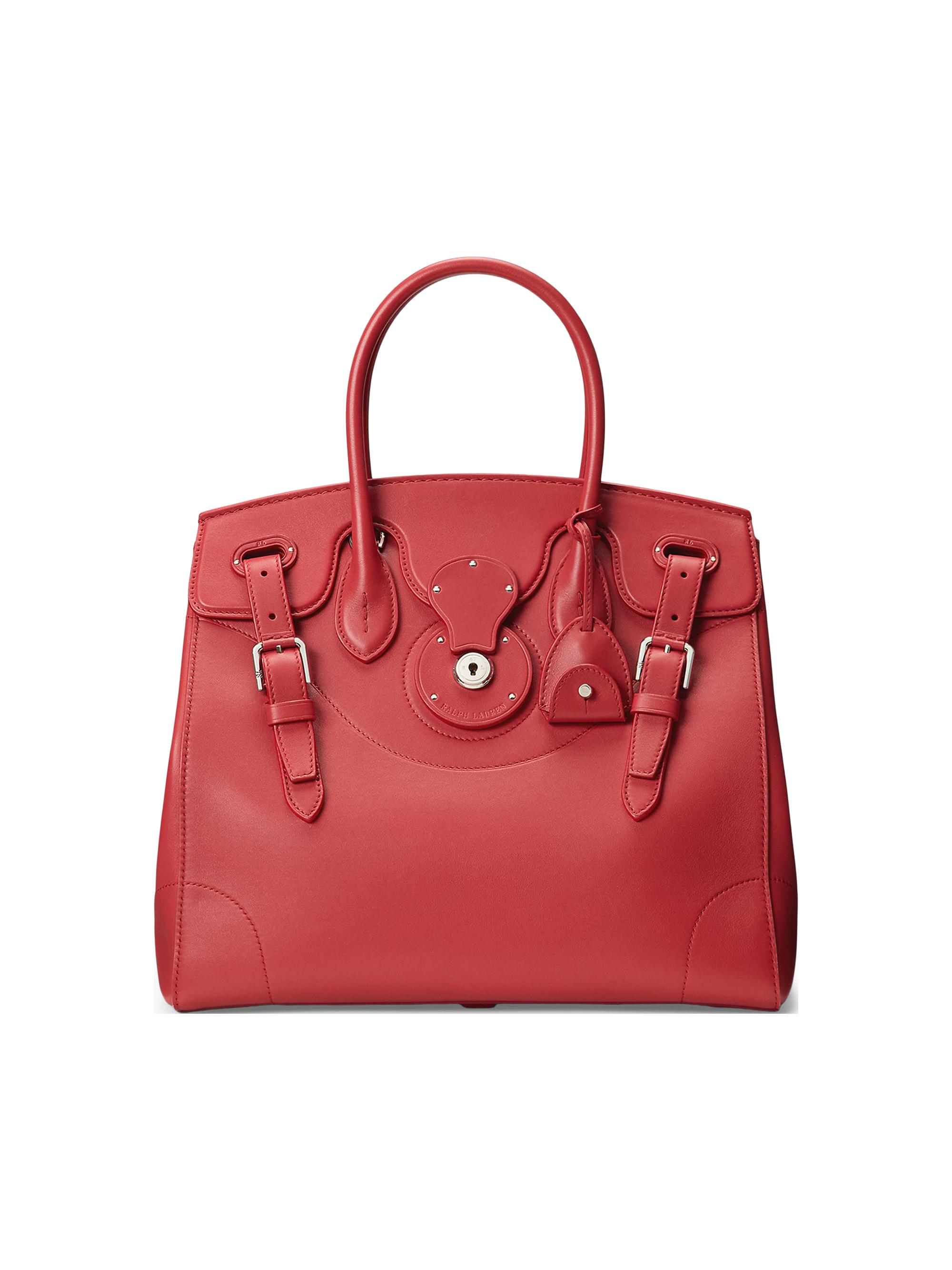 Ralph Lauren Collection Women's Ricky 33 Soft Leather Top Handle Bag - Hot Pepper