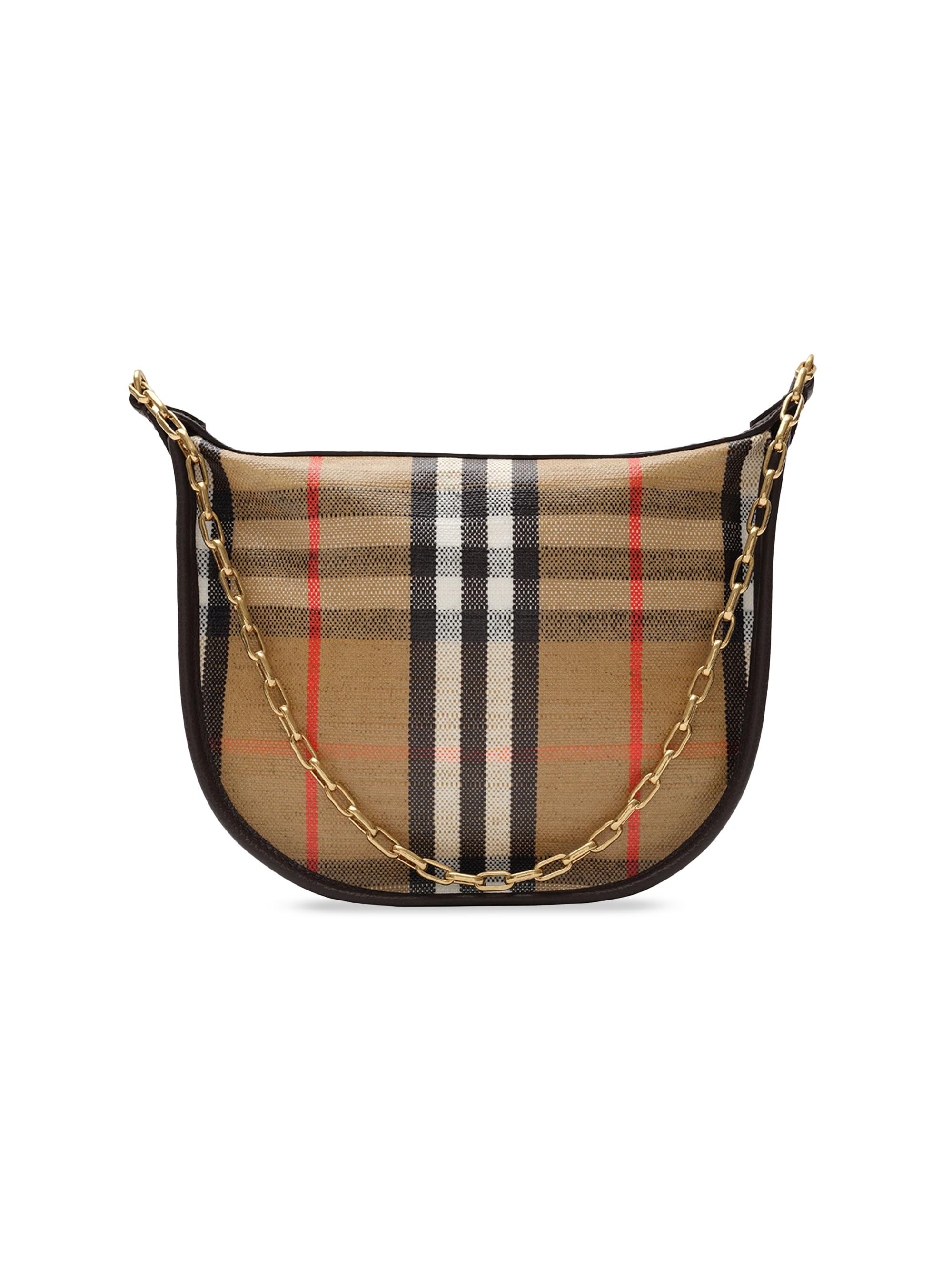 Burberry Highlands Mini Check Chain Shoulder Bag | Saks Fifth Avenue