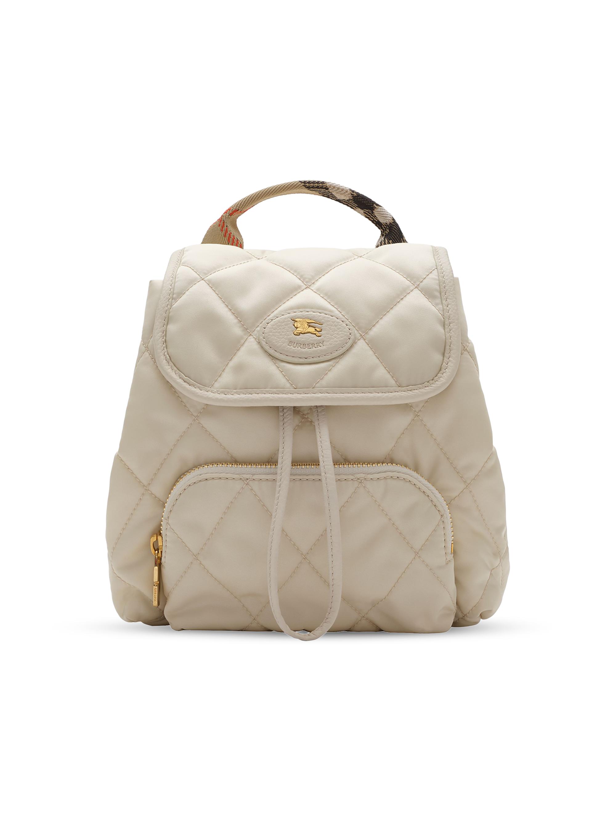 Burberry Women's Horseshoe Mini Quilted Backpack - Soap