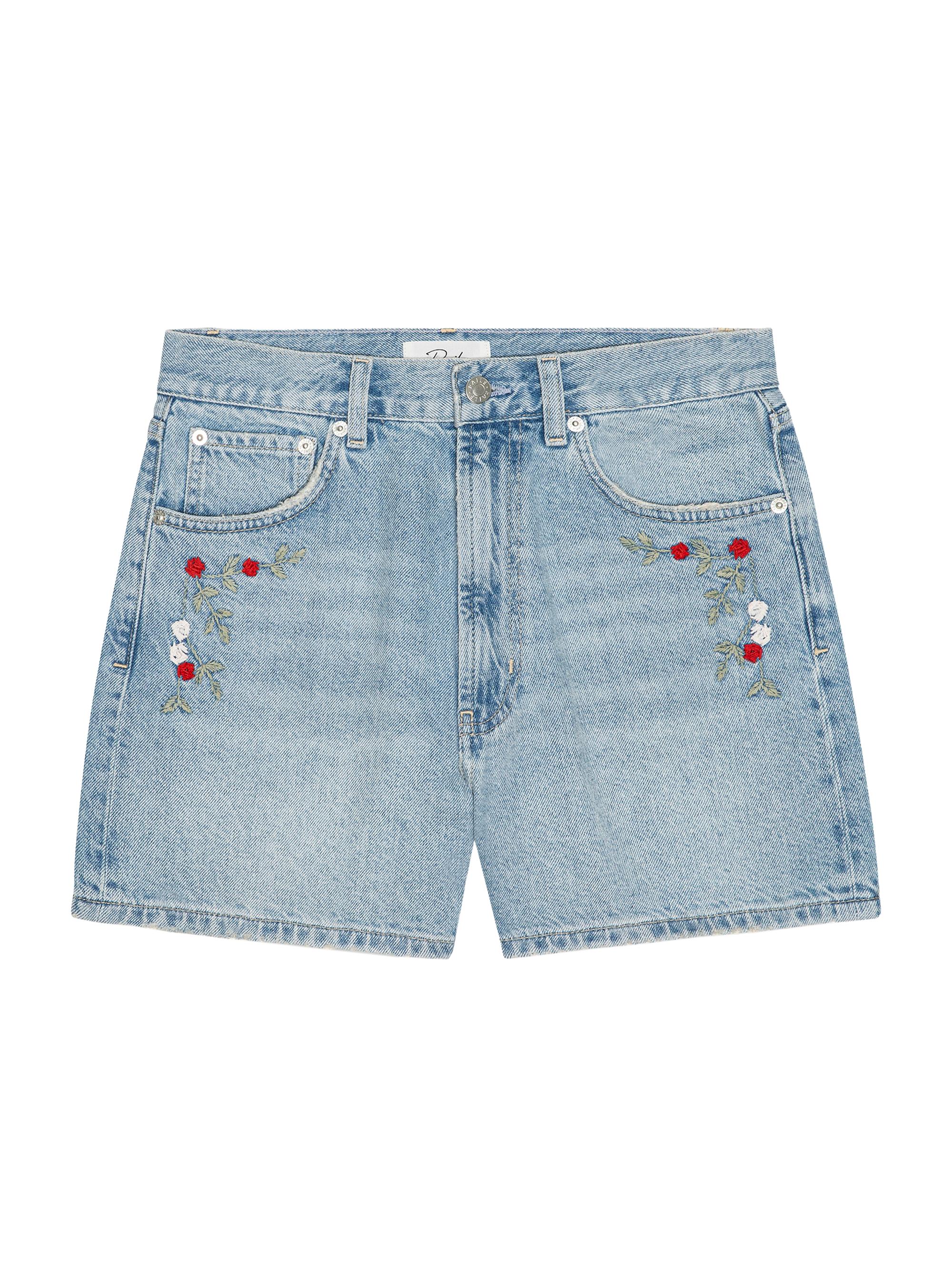 Rancho High-Rise Denim Shorts