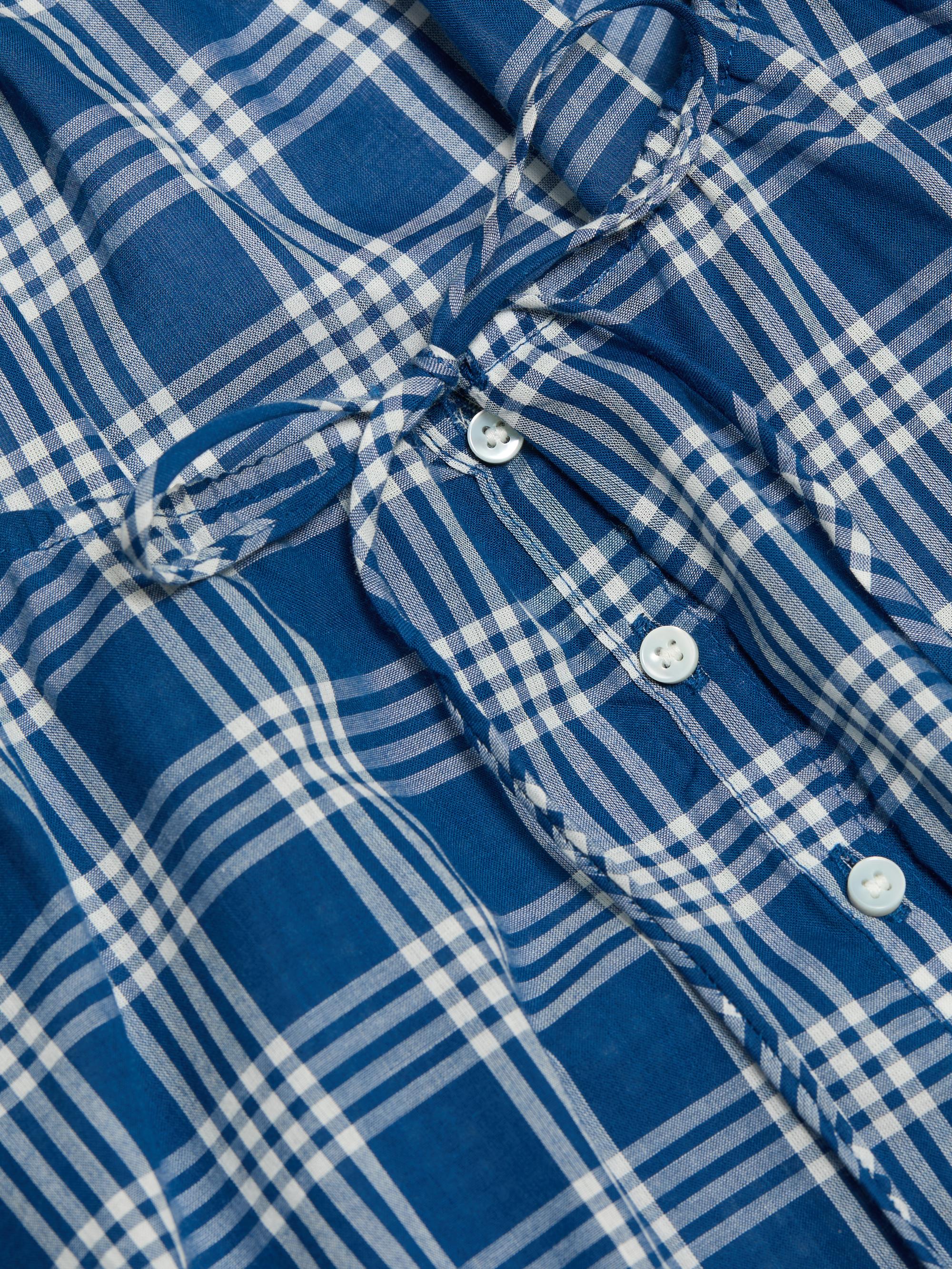 DÔEN Theo Plaid Cotton Top | Saks Fifth Avenue