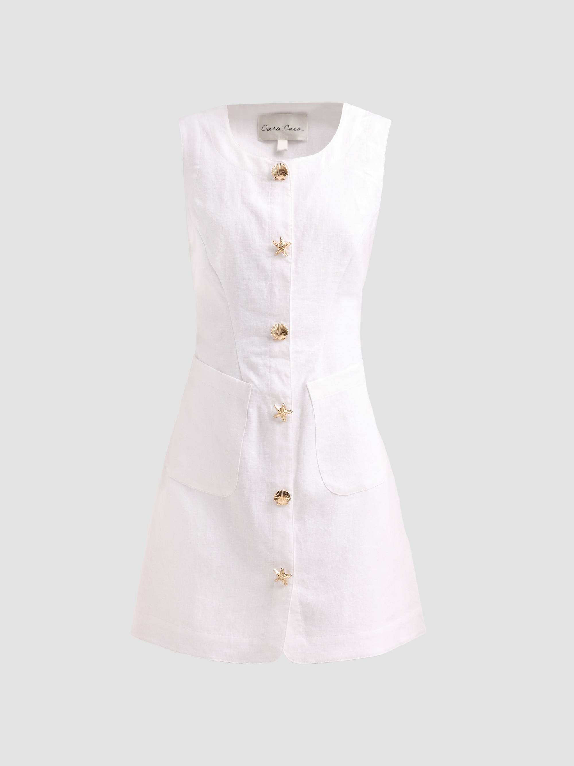 Cara Cara Women's Rhapsody Shell Button-Front Mini Dress - White