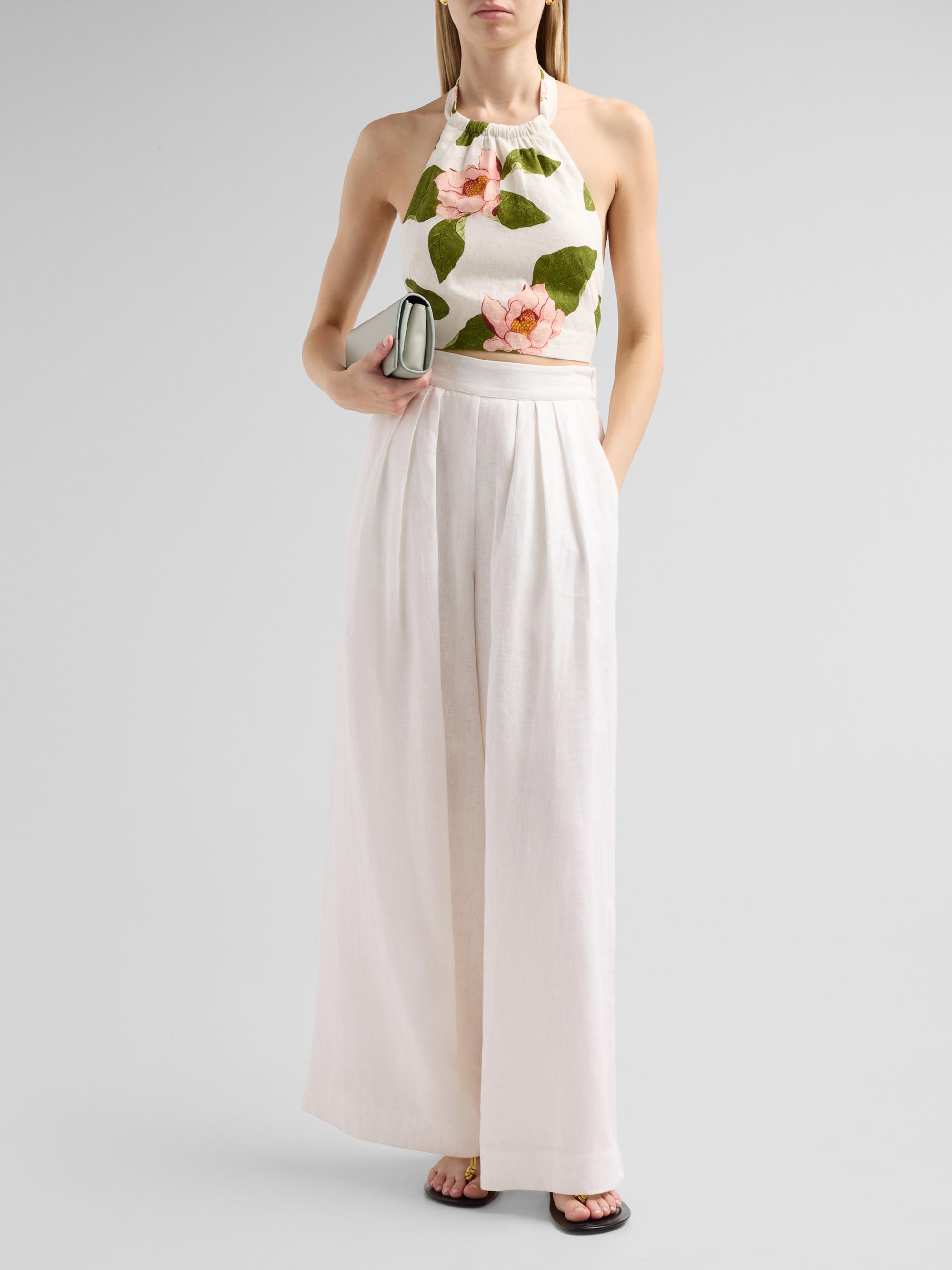 Cara Cara Women's Dahlia Floral Halter Top - Lotus | Thumbnail 2
