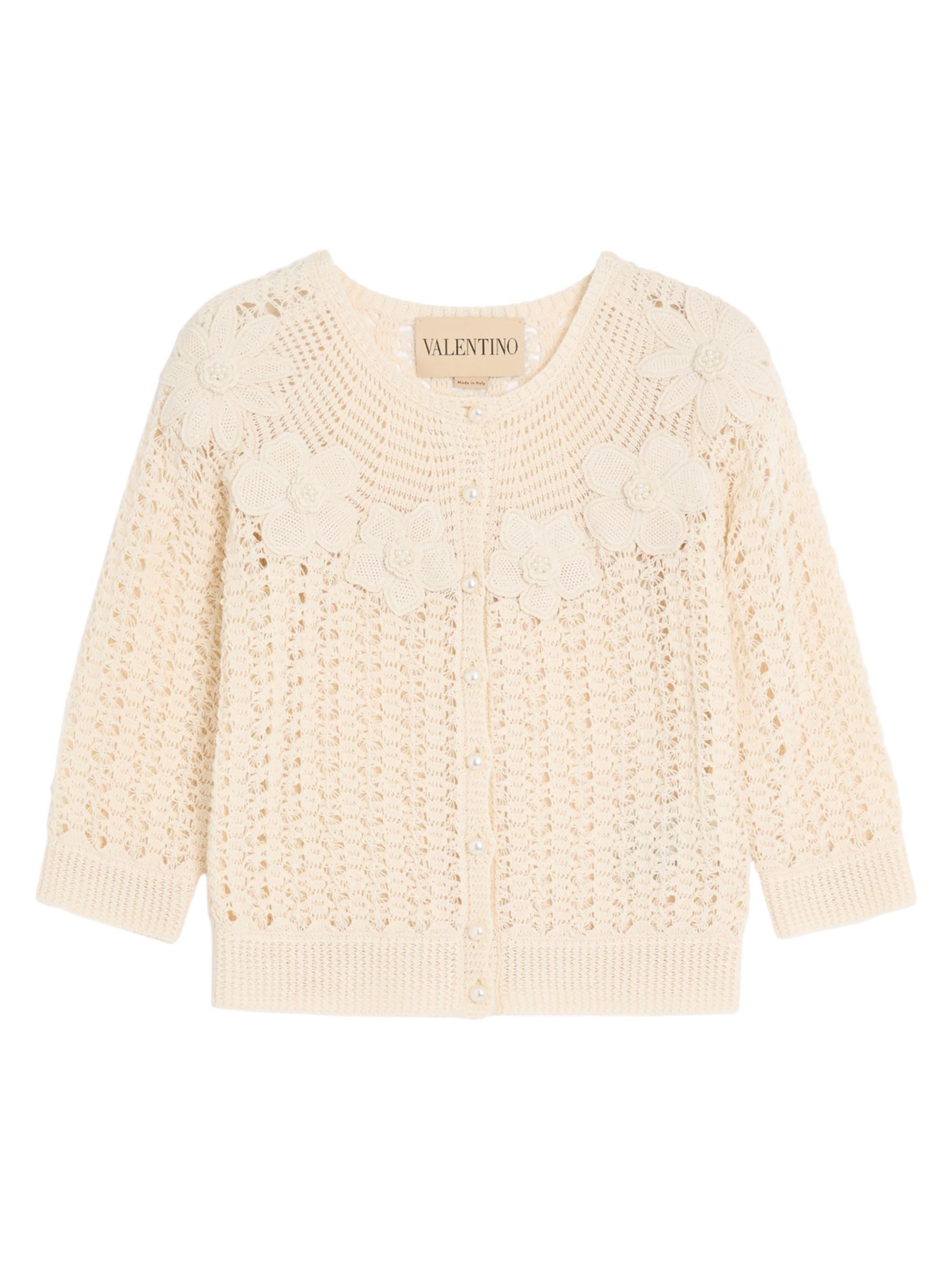 Valentino Garavani Women's Embroidered Cardigan - Birch
