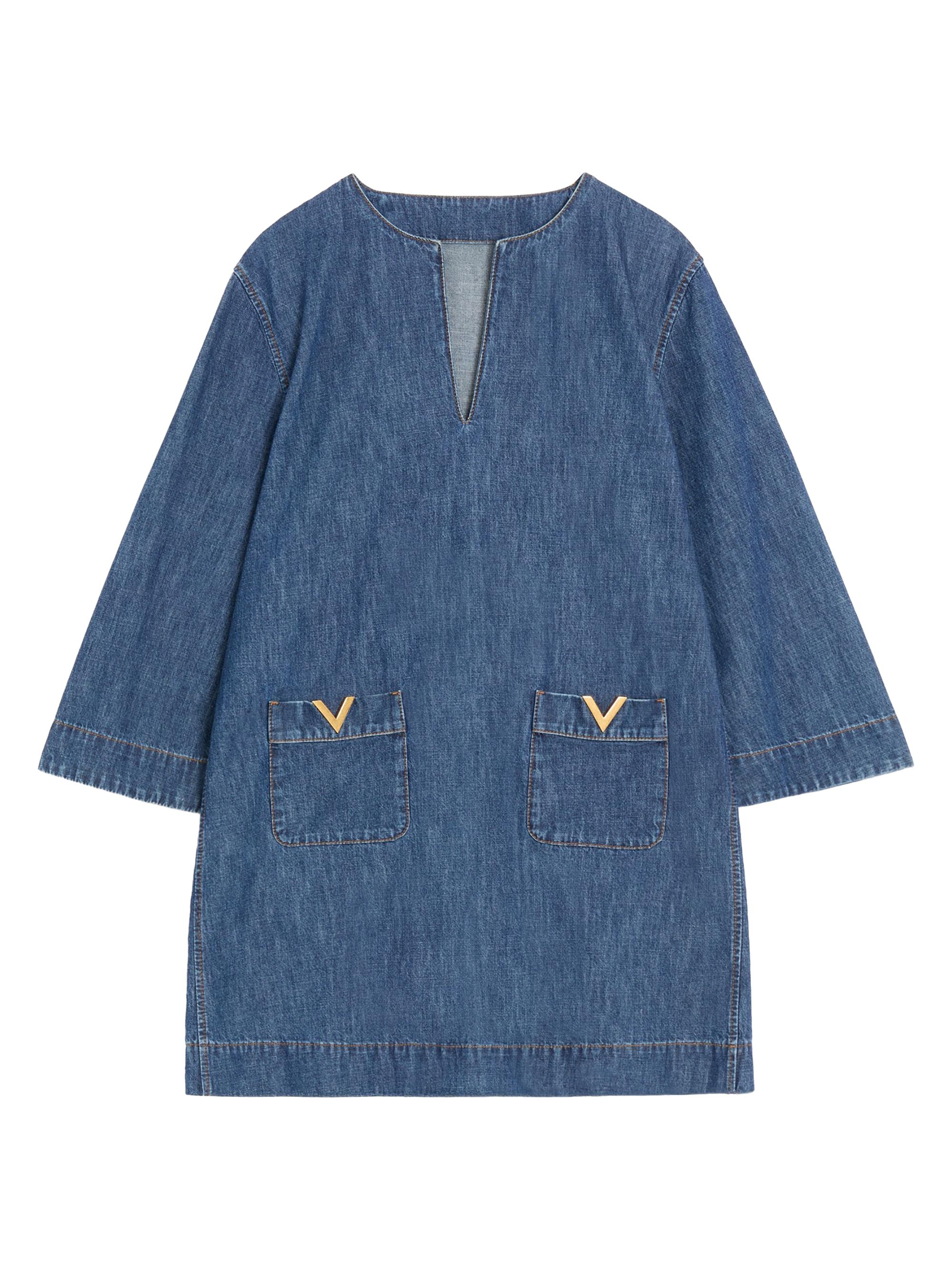 Valentino Garavani Women's Denim Chambray Dress - Blue