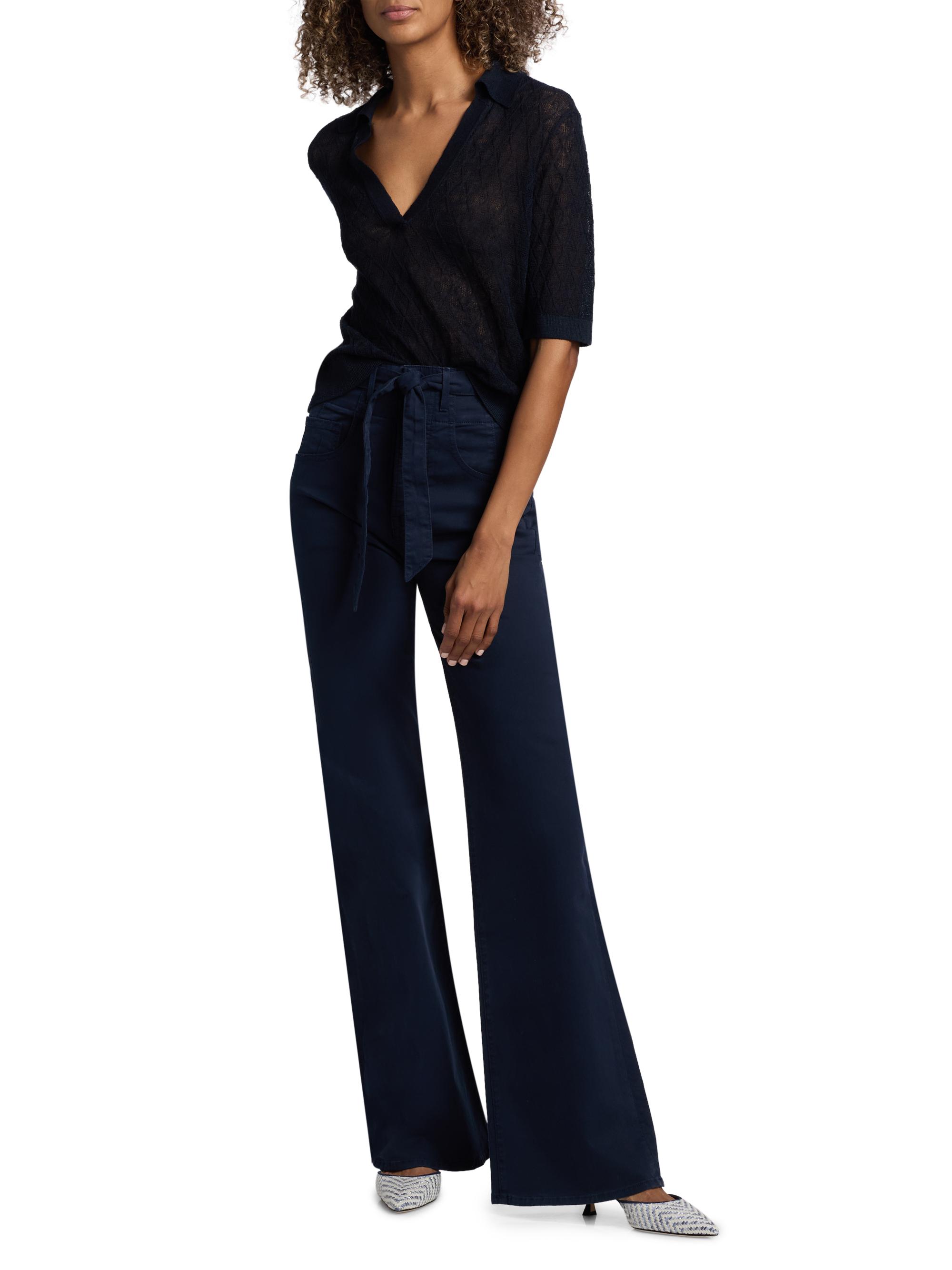 Veronica Beard Rosanna Corset Wide-Leg Pants | Saks Fifth Avenue