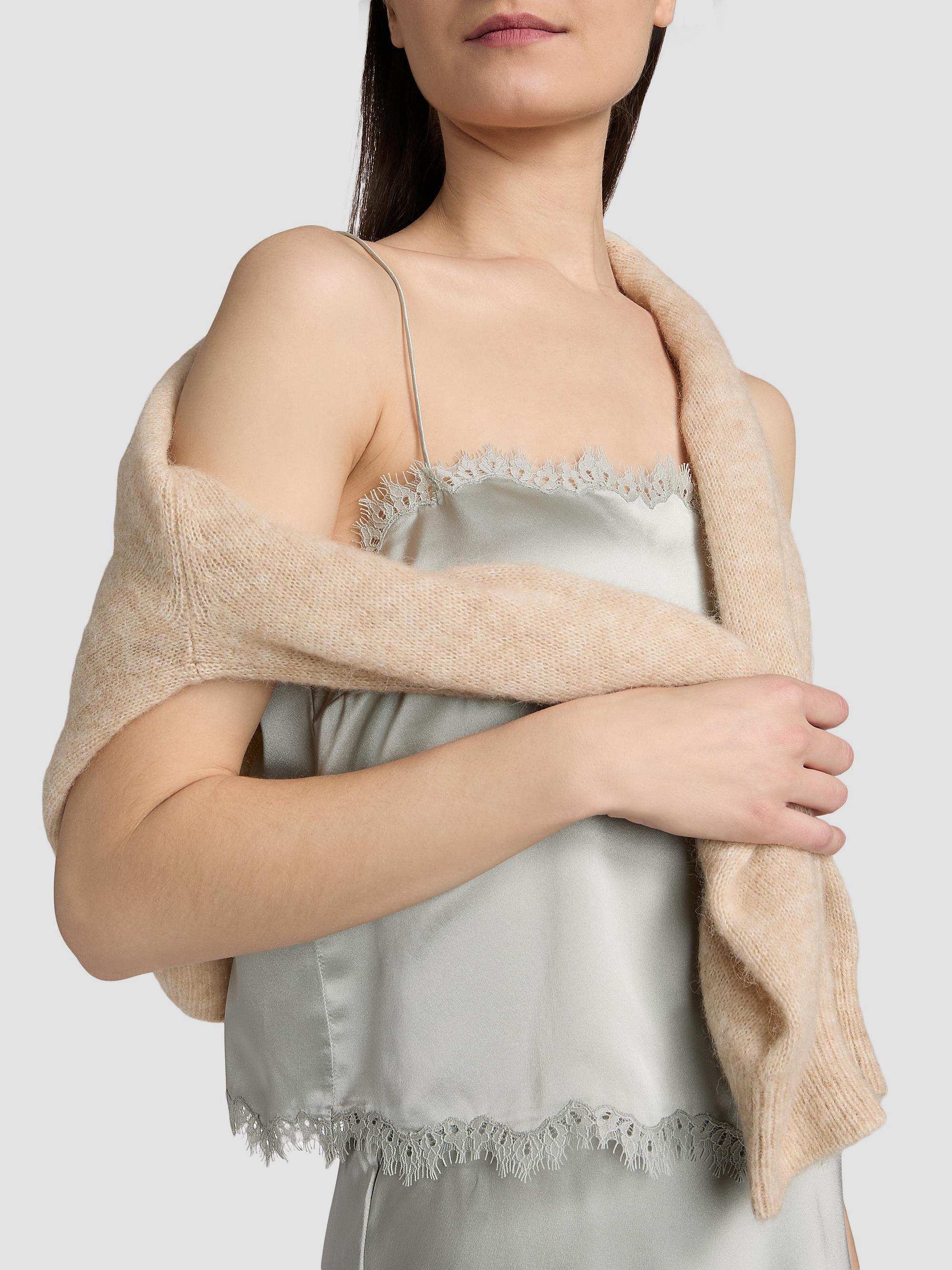 DÔEN Loure Lace-Trim Silk Camisole Top | Saks Fifth Avenue