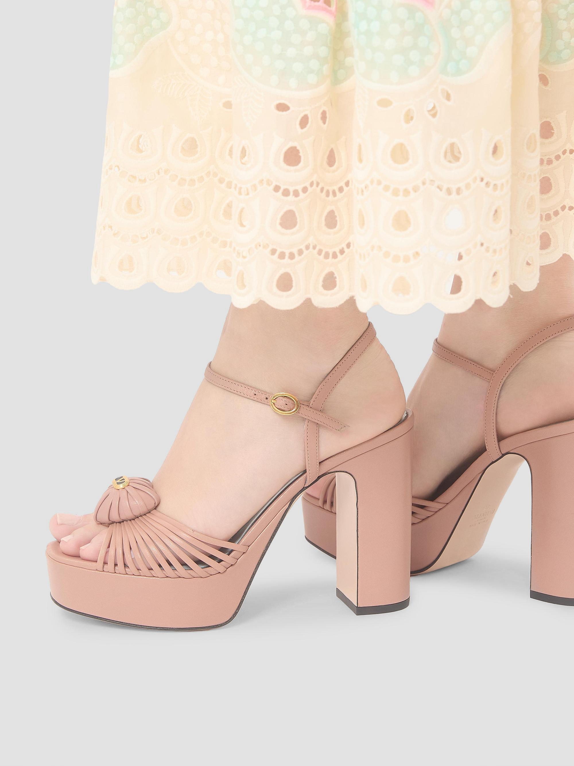 Valentino Garavani Sandal Royal 115MM Platform Sandals in Kidskin