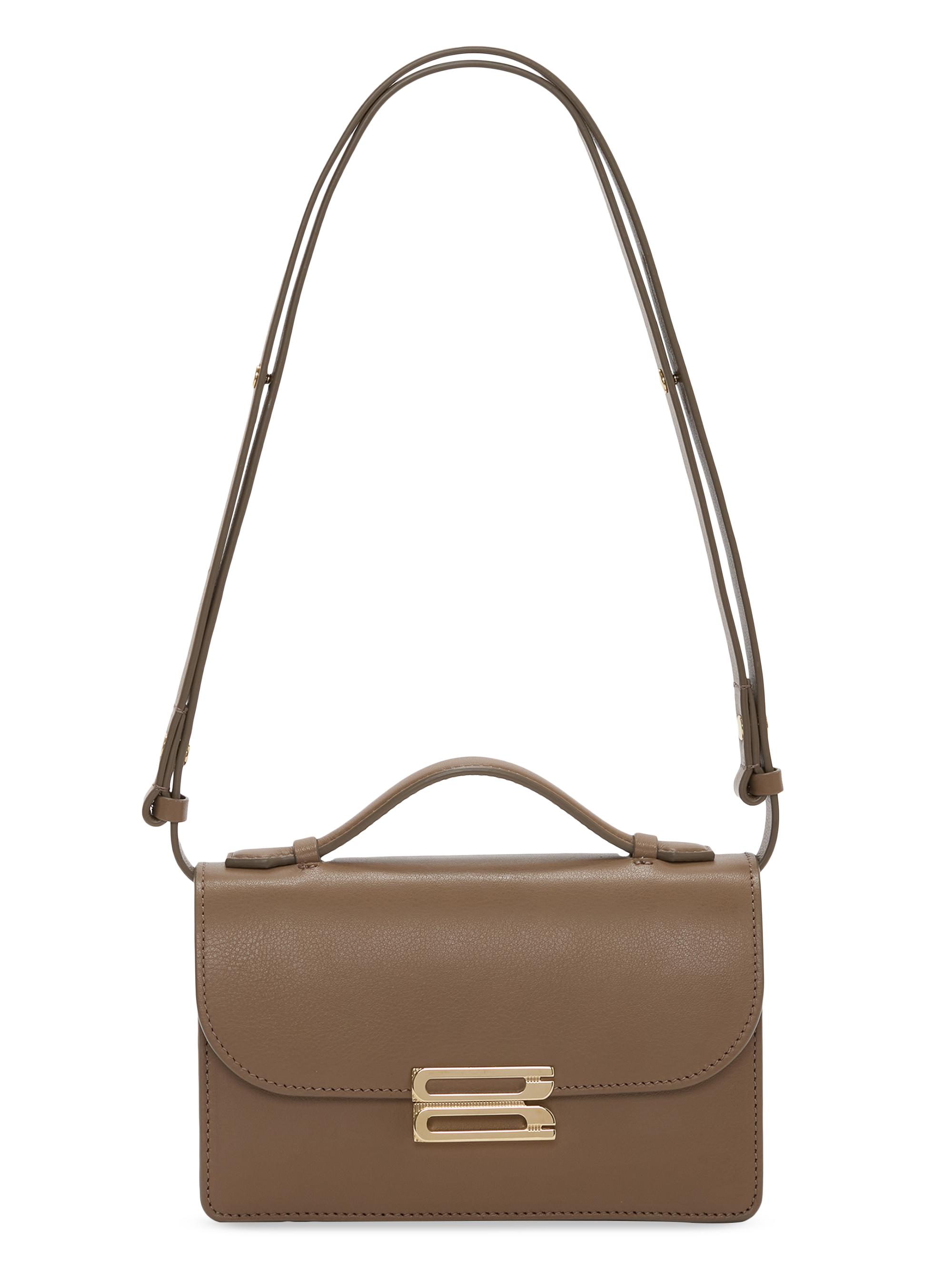 Victoria Beckham Women's Dorian  Leather Shoulder Bag - Dove Grey