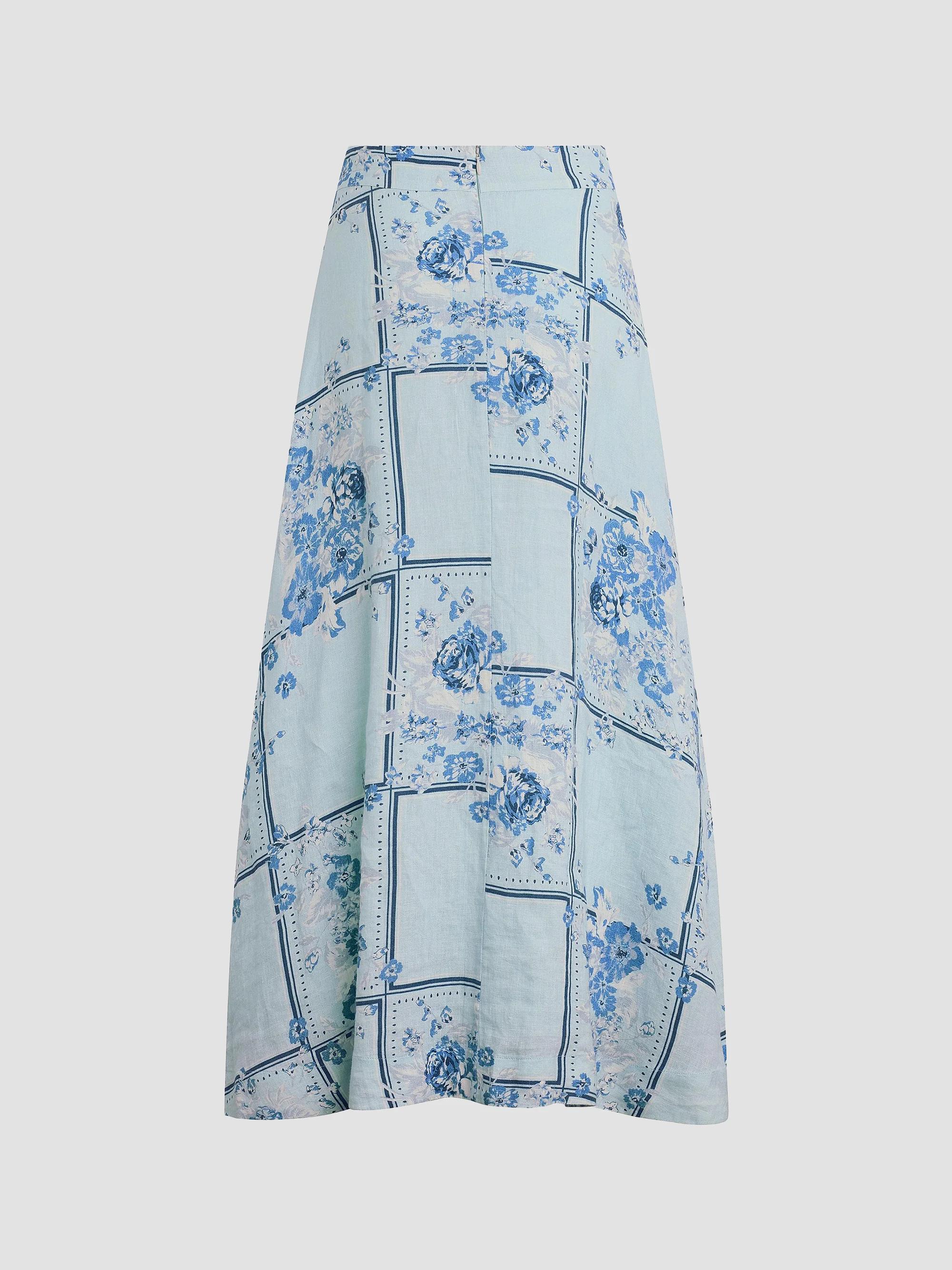 Favorite Daughter The There For You Floral Linen Maxi Skirt | Saks