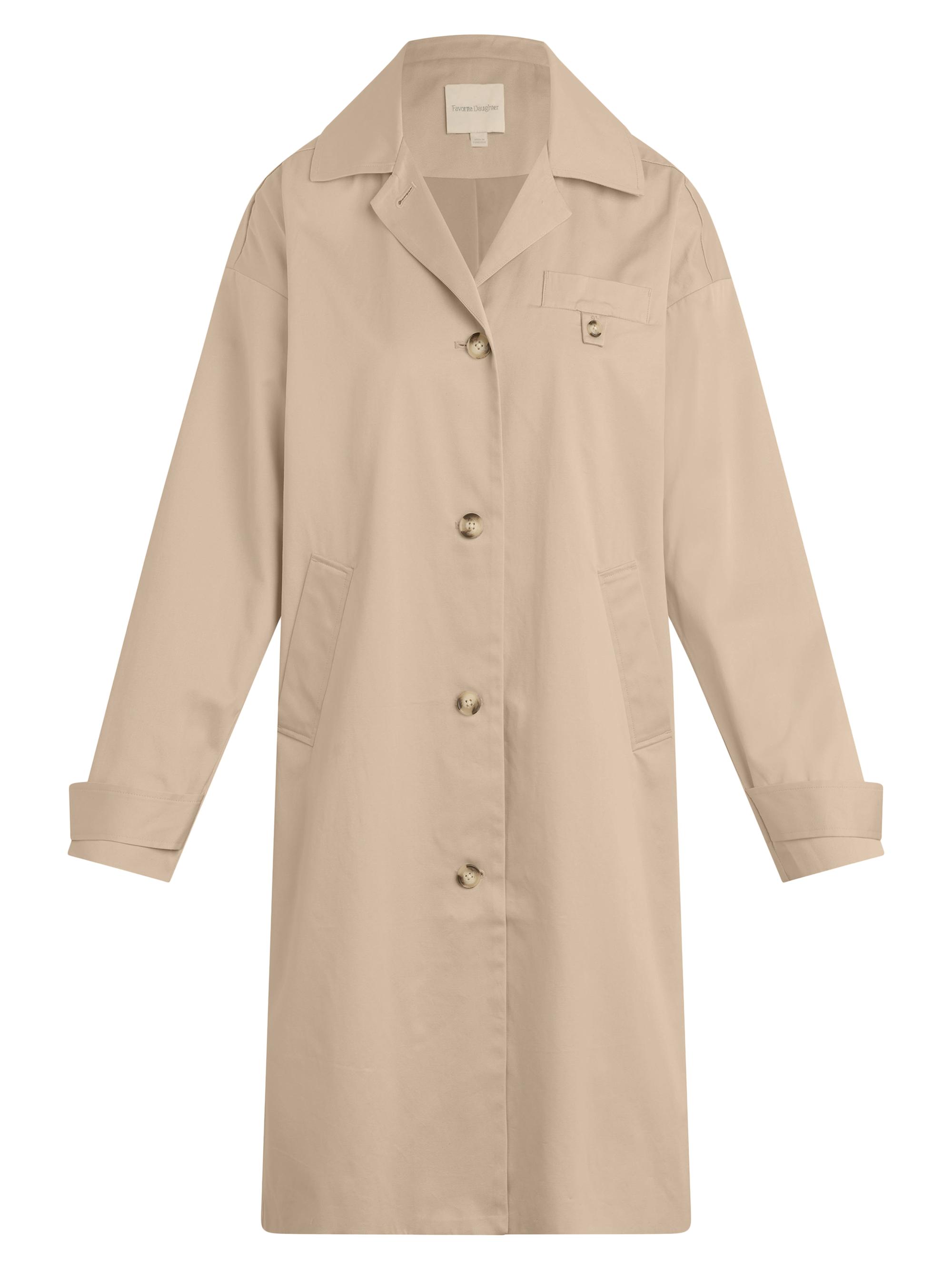 Favorite Daughter Women's The Easy Solid Longline Trench Coat - Light Khaki