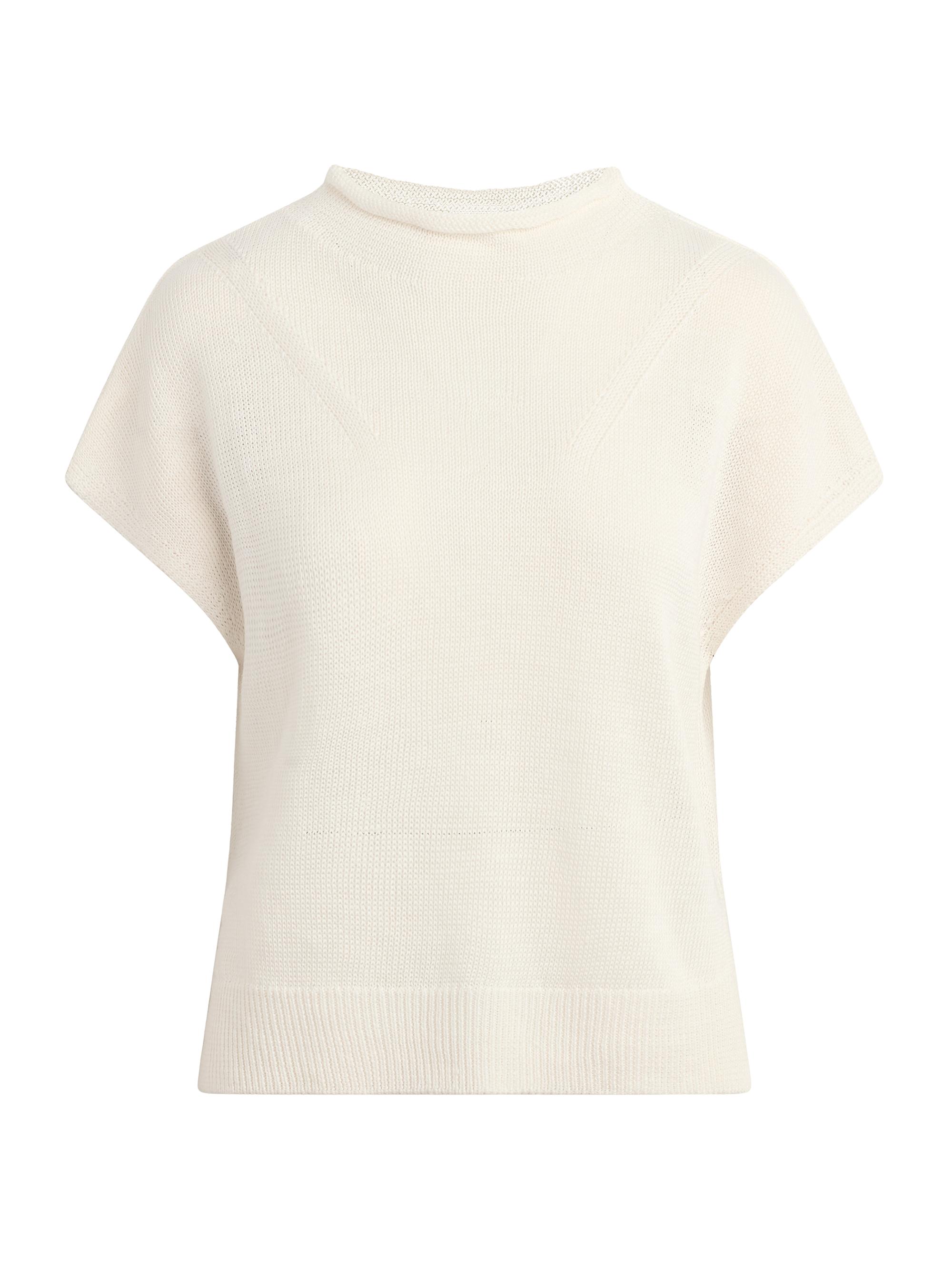 Favorite Daughter Women's The Stevie Linen Short-Sleeve Sweater - Off White