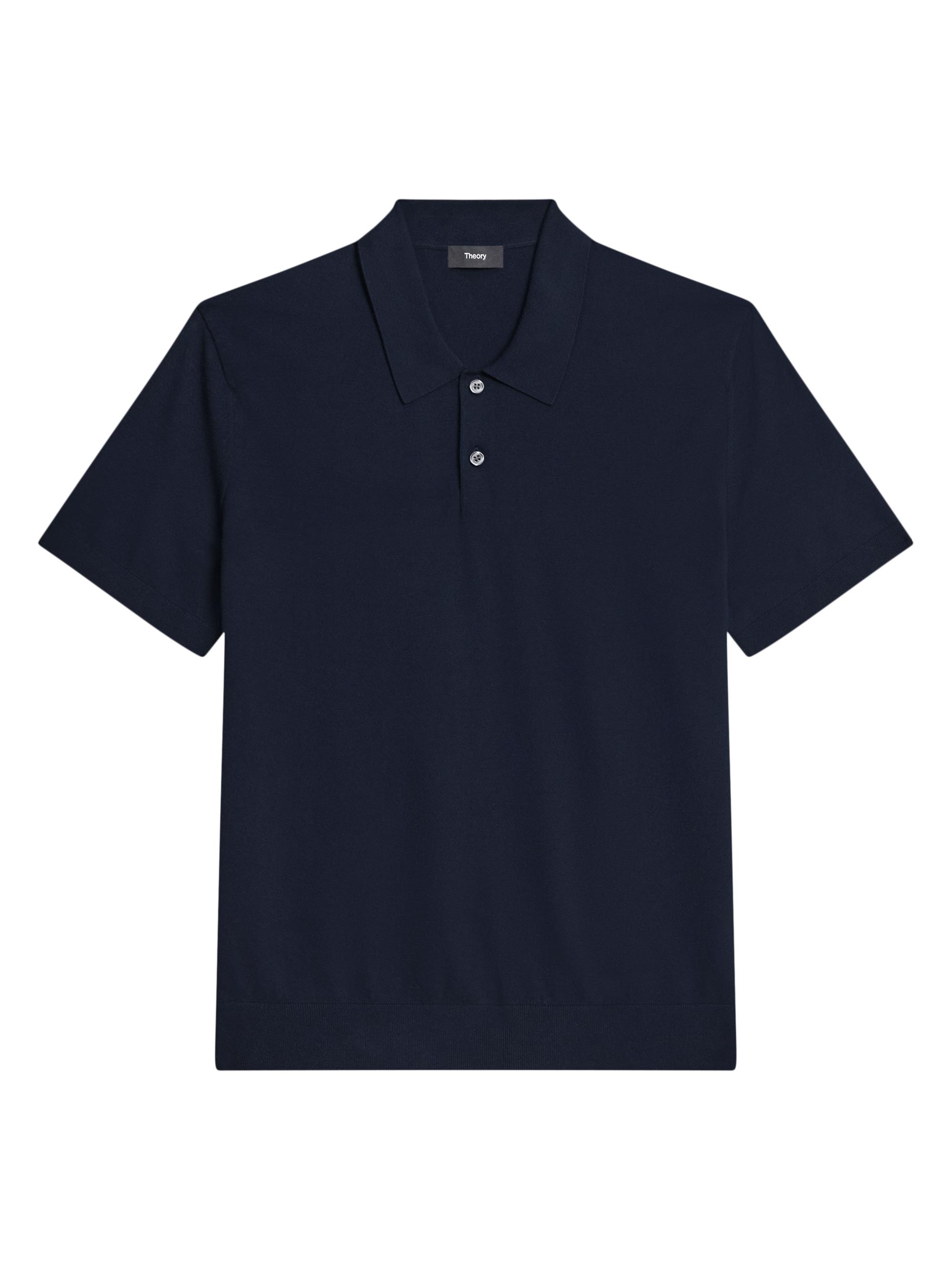Theory Men's Soris Knit Polo Shirt - Dark Eclipse