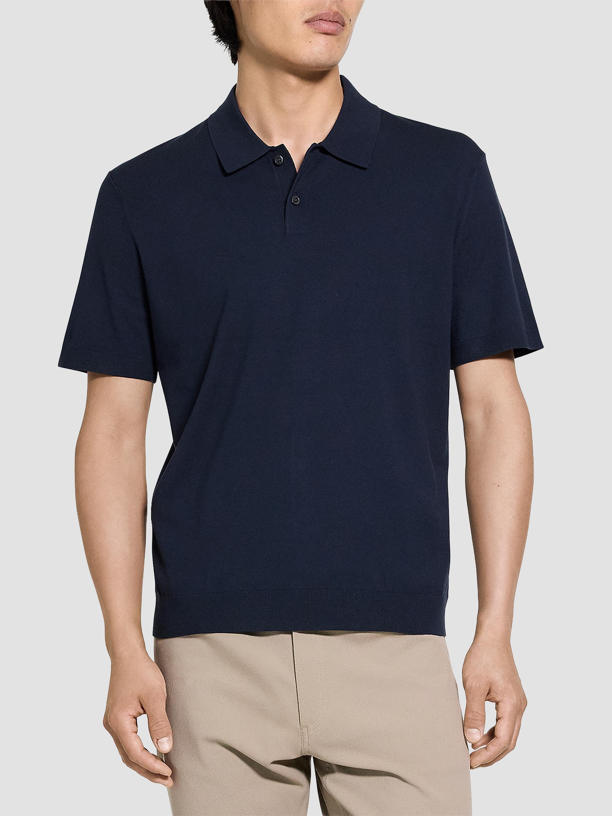 Theory Men's Soris Knit Polo Shirt - Dark Eclipse | Thumbnail 3
