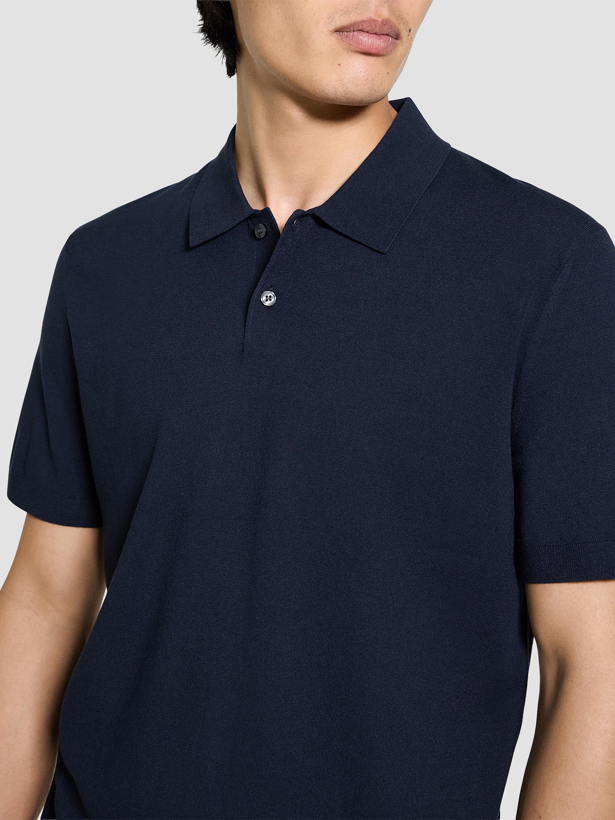 Theory Men's Soris Knit Polo Shirt - Dark Eclipse | Thumbnail 6