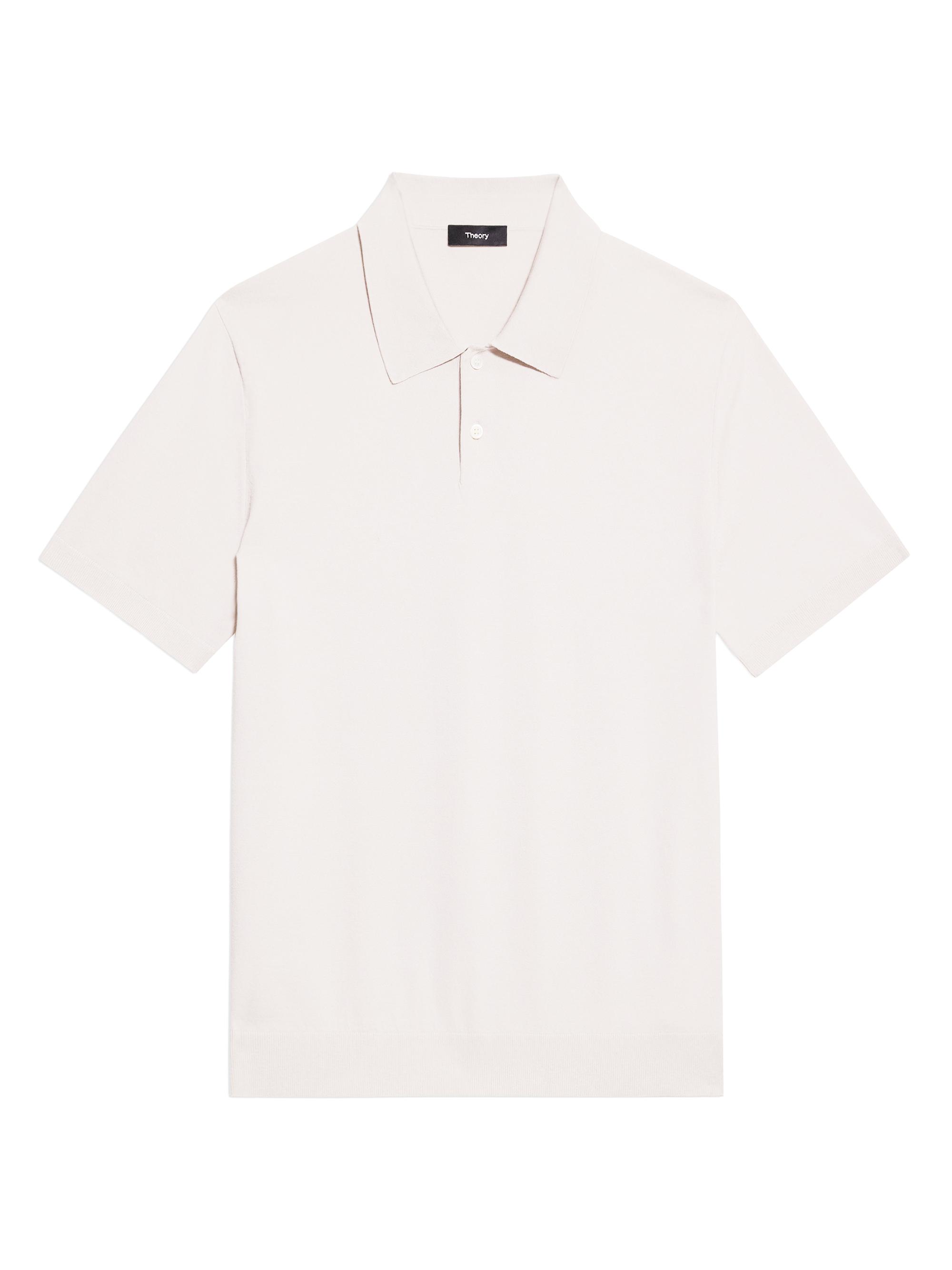 Theory Men's Soris Knit Polo Shirt - Silver Cloud