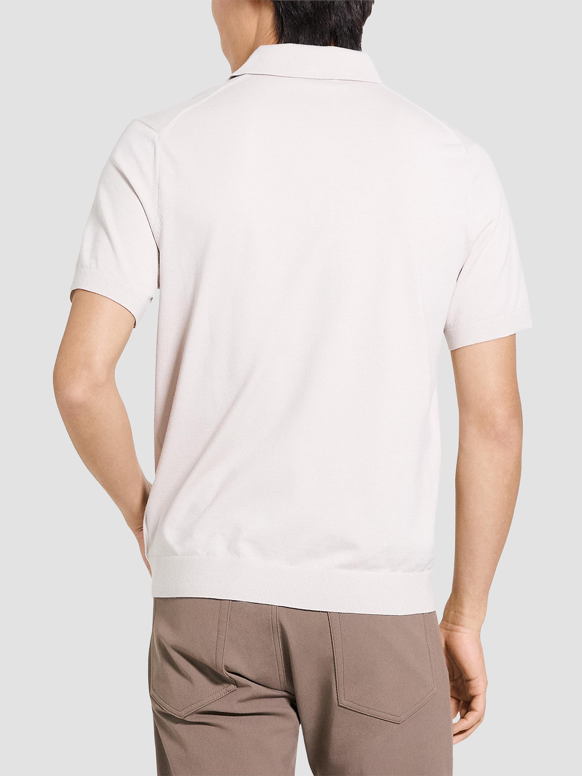 Theory Men's Soris Knit Polo Shirt - Silver Cloud | Thumbnail 5