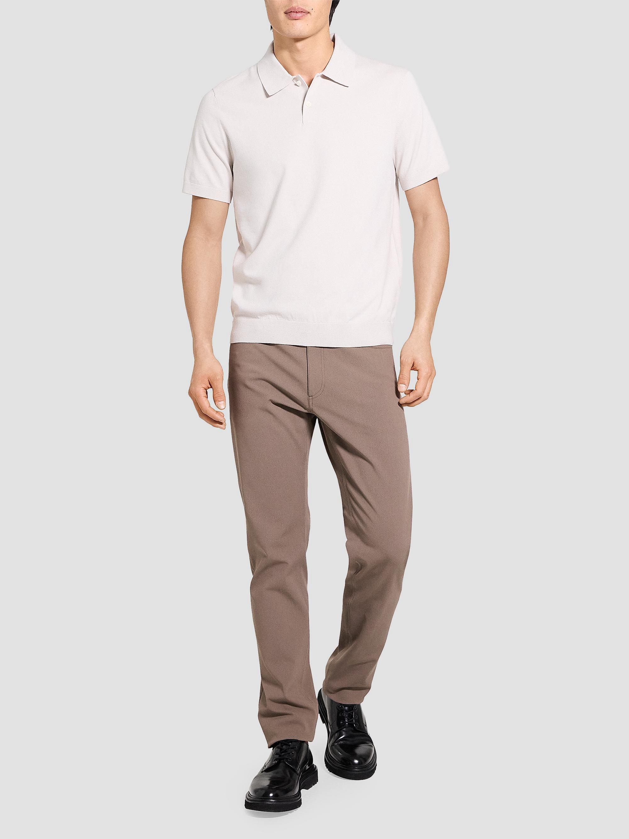 Theory Men's Soris Knit Polo Shirt - Silver Cloud | Thumbnail 2
