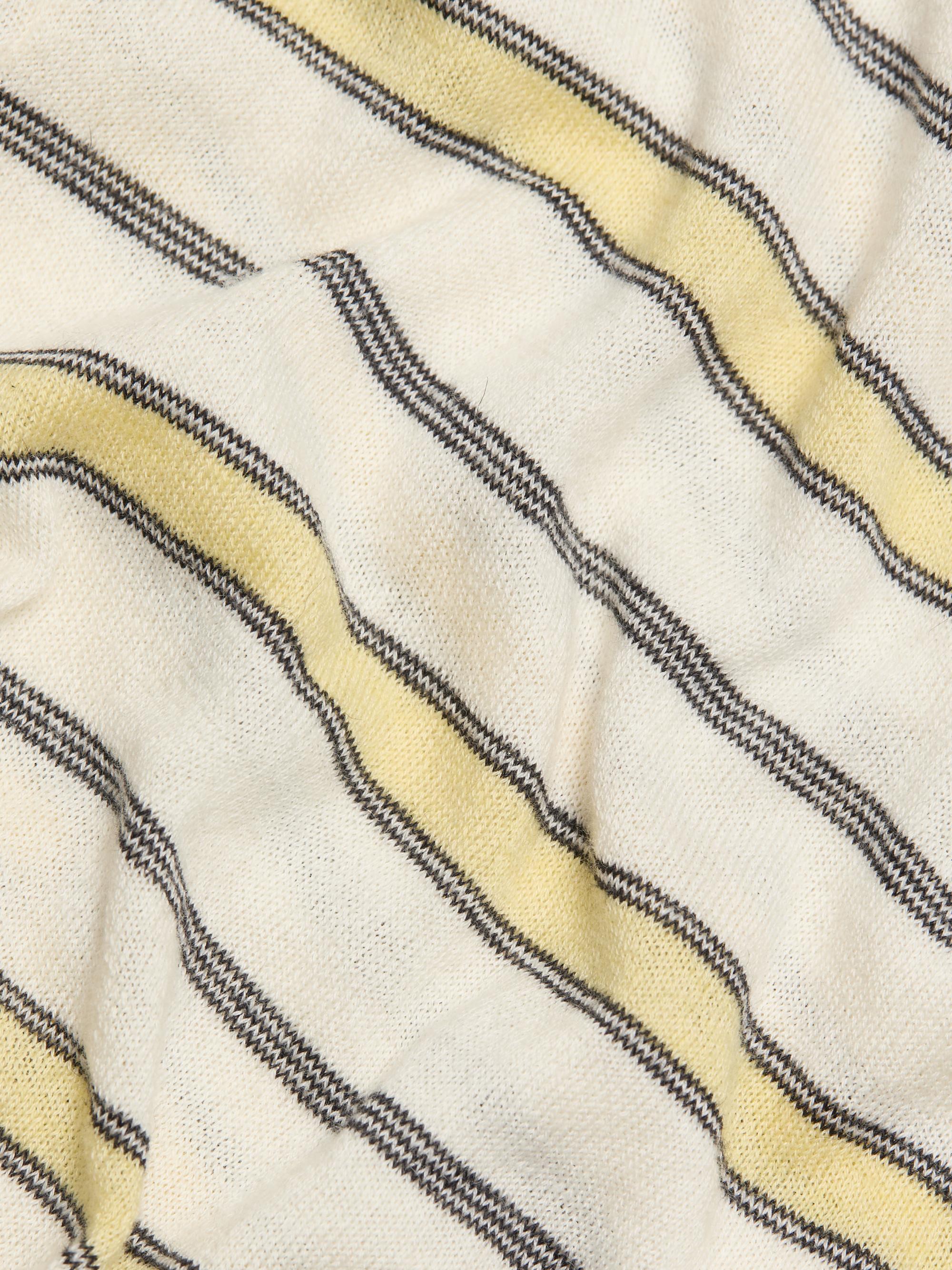 Vince Women's Striped Cotton-Cashmere Cardigan - Dandelion Combo | Thumbnail 7