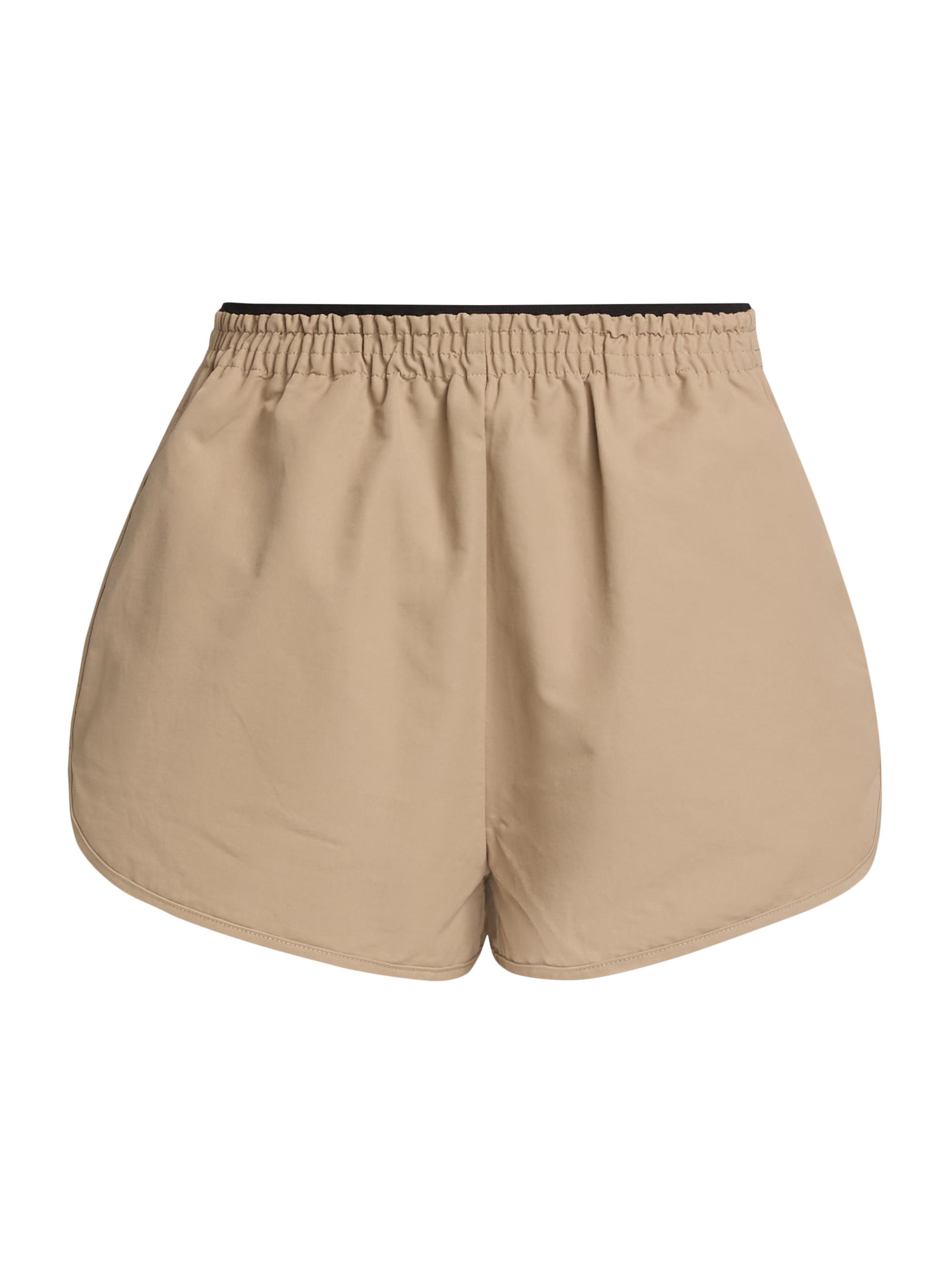 Staud Women's Anchor Cotton-Nylon Shorts - Desert