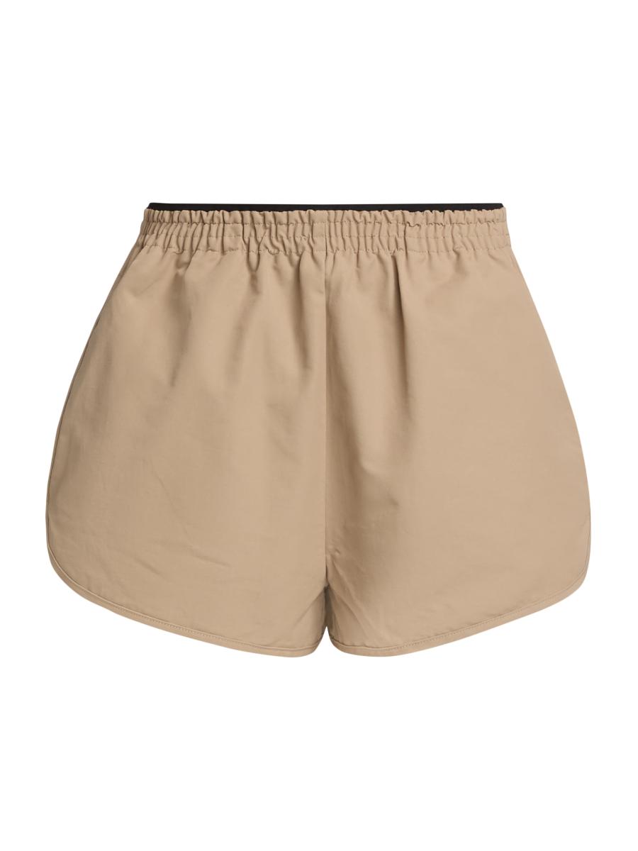Staud Women's Anchor Cotton-nylon Shorts In Neutral