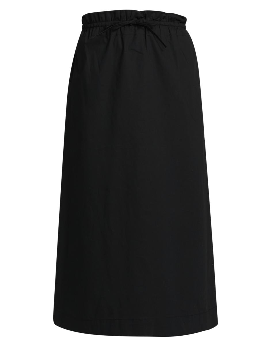Staud Women's Shore Cotton Midi-skirt In Black