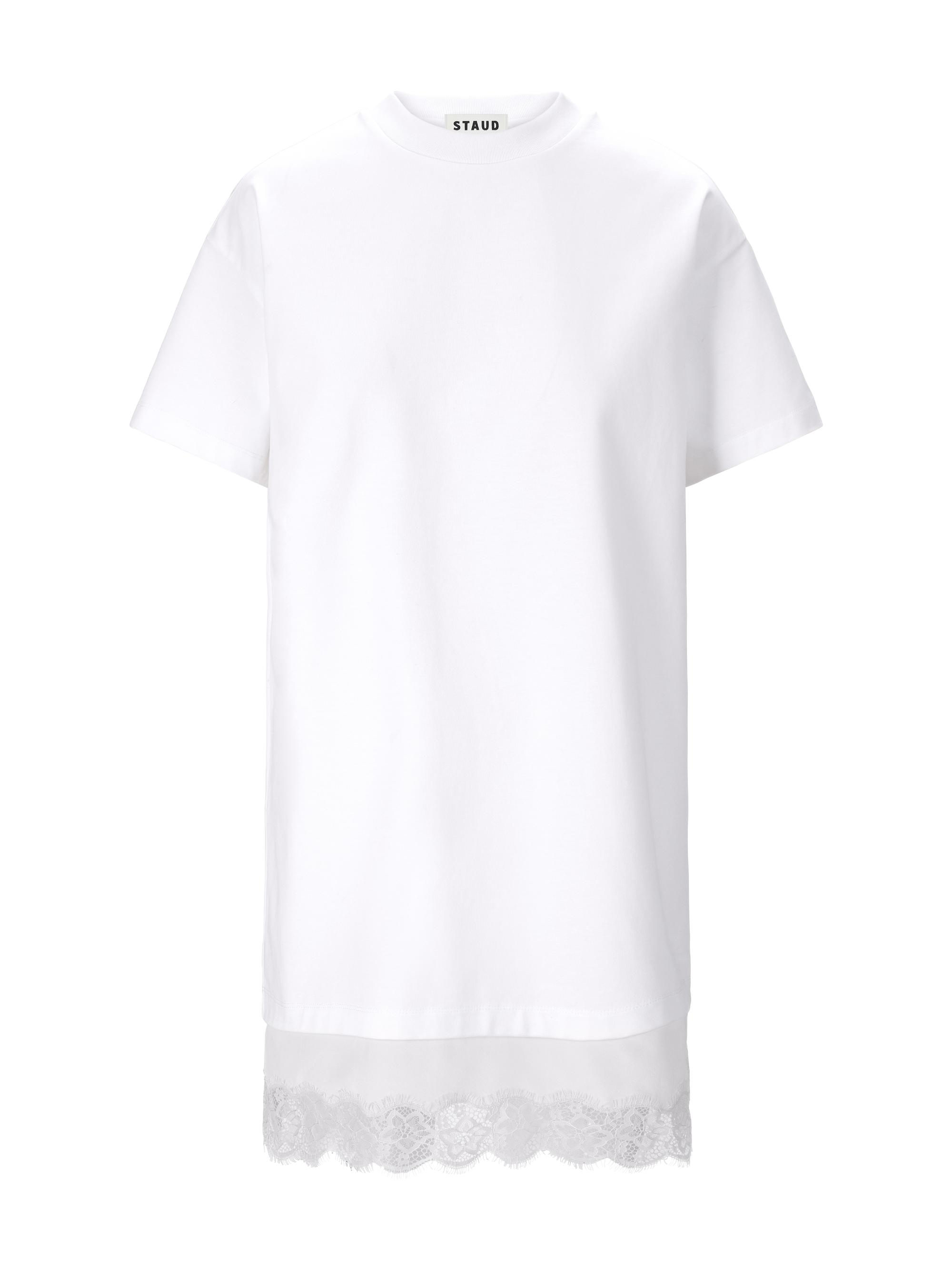 Staud Women's Grier Lace-Trim T-Shirt Dress -