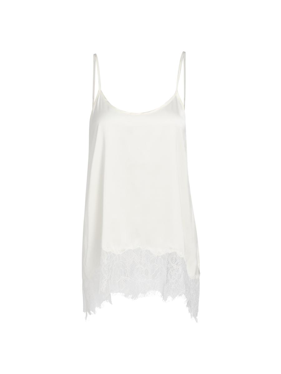 Staud Women's Chloe Silk Tank Top In White