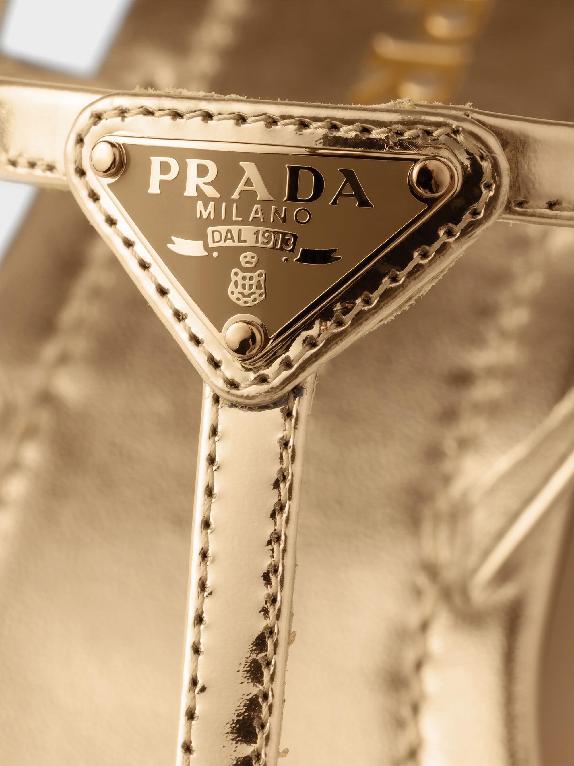 PRADA ボロタイ Prada Metallic Leather Thong Sandals | Saks Fifth Avenue