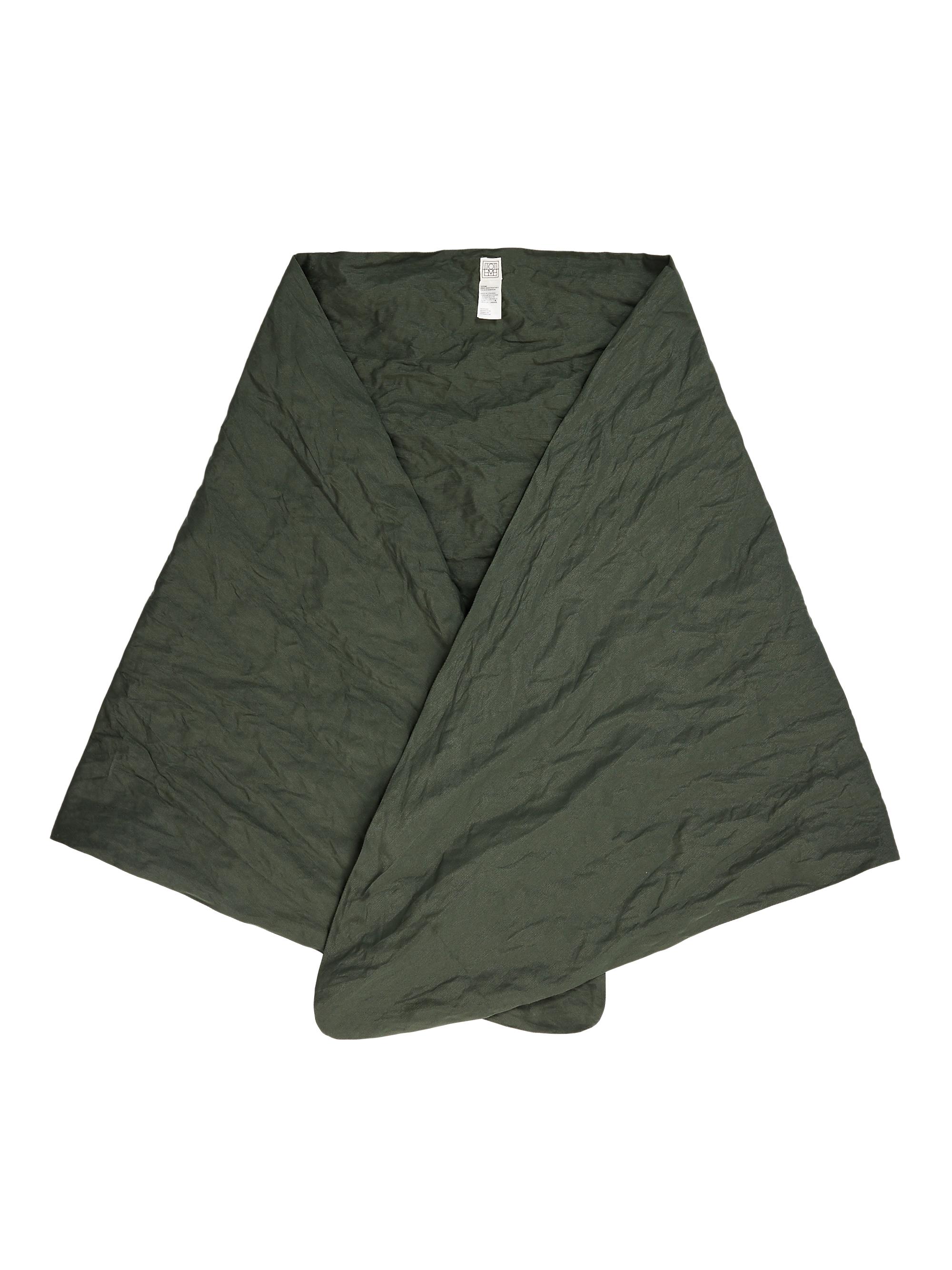 Toteme Women's Big Scarf - Dark Green