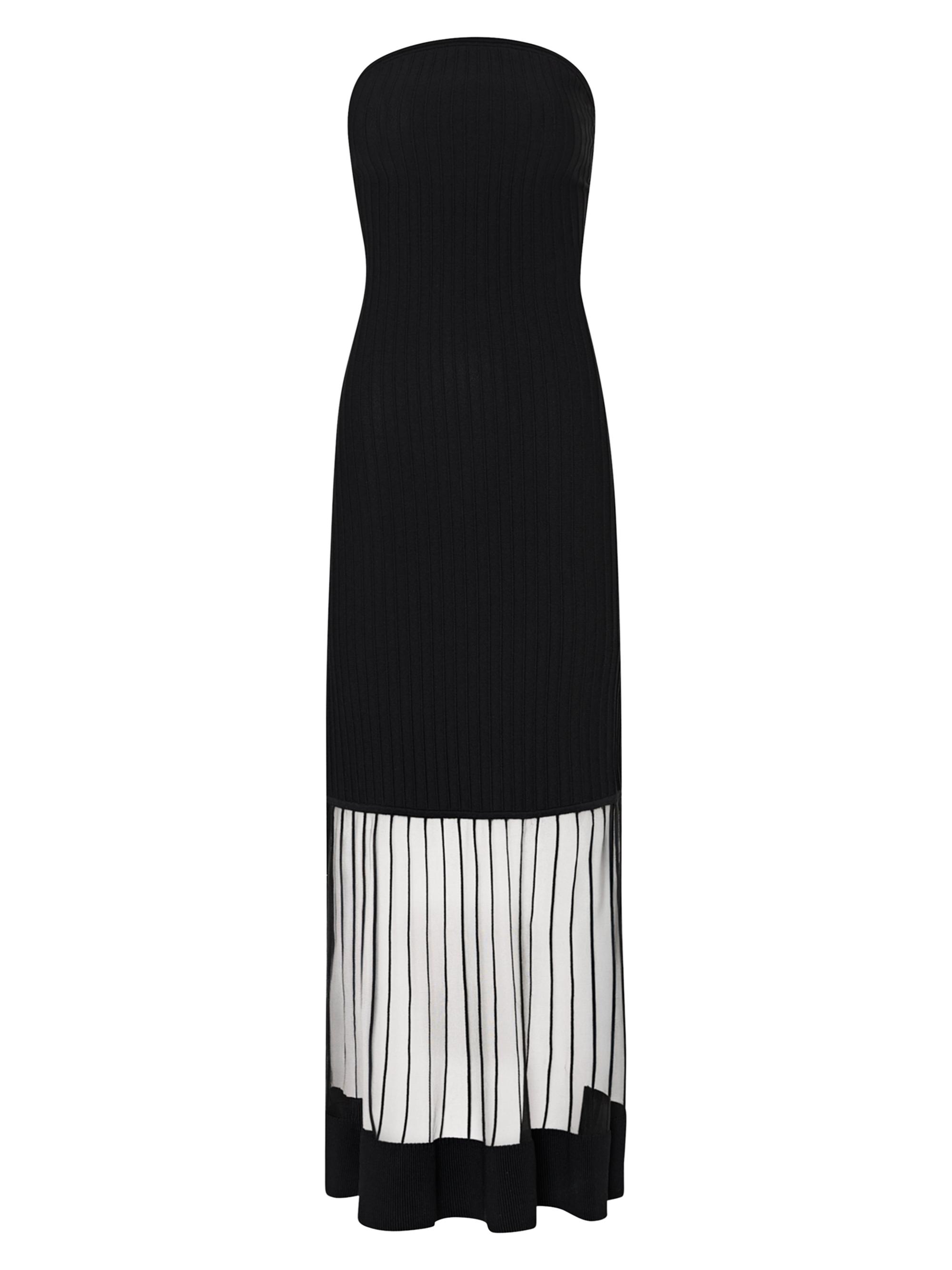 Milly Women's Dani Strapless Midi-Dress - Black