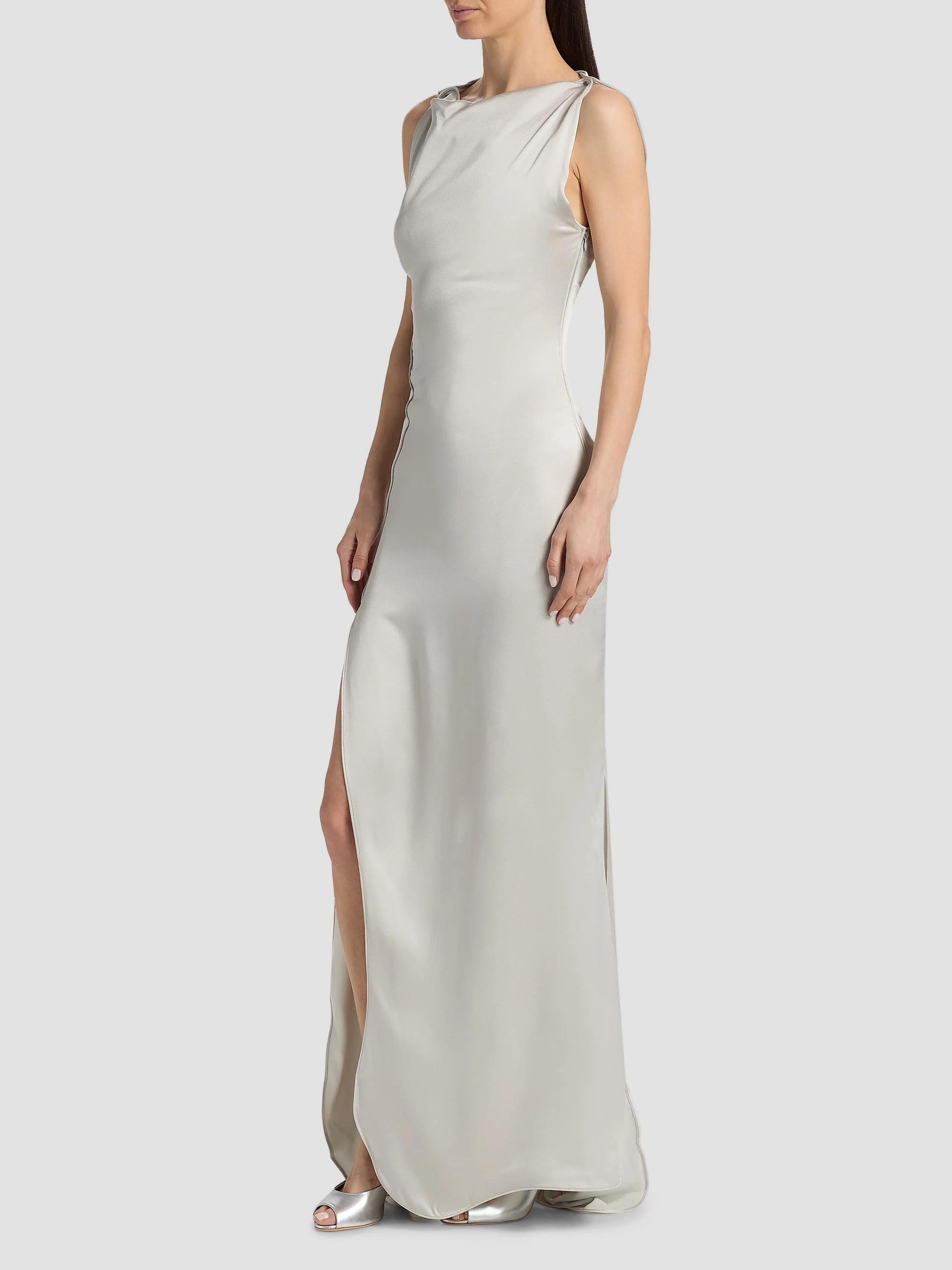 Victoria Beckham Satin Cord Split Side Gown | Saks Fifth Avenue