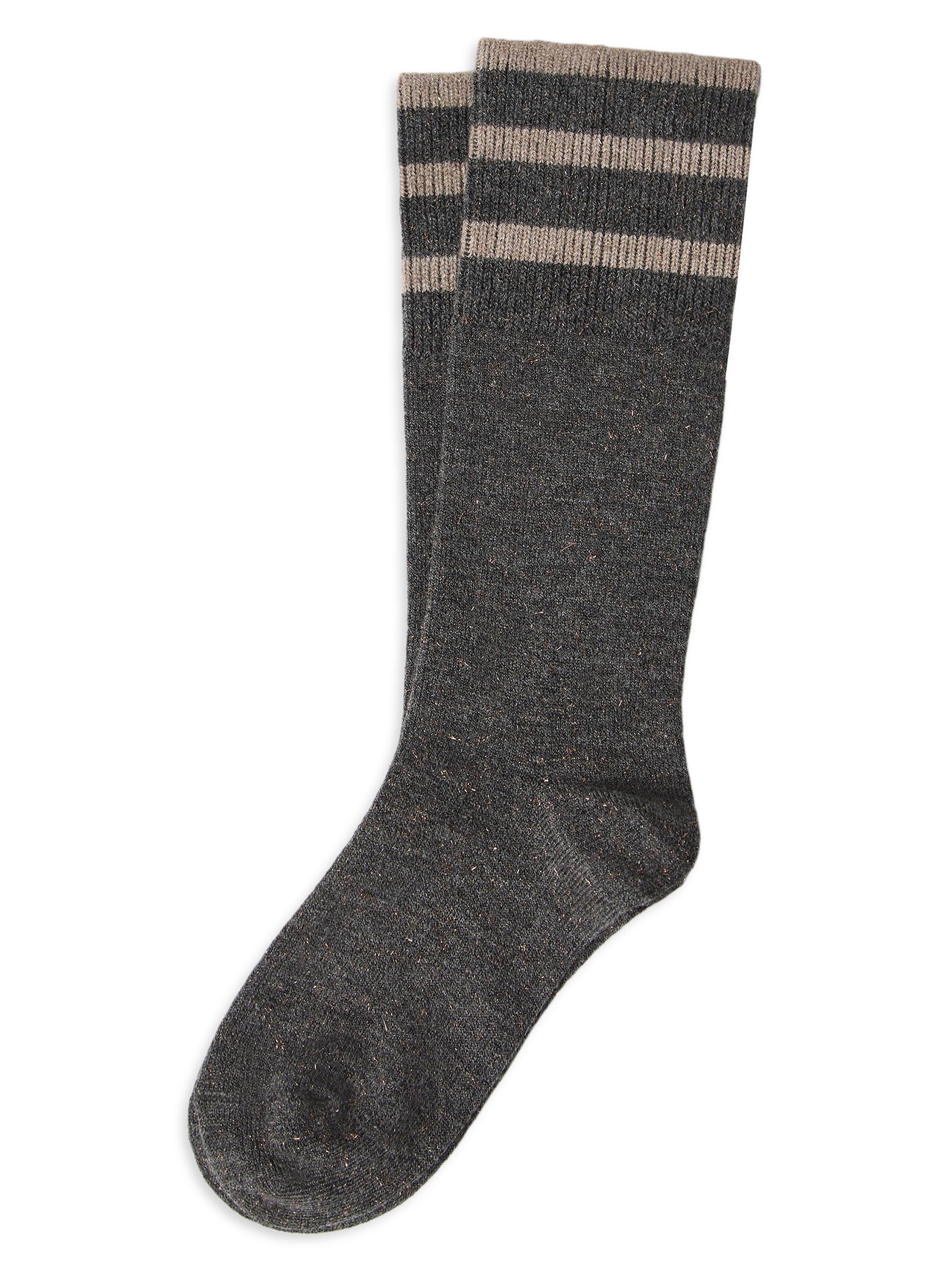 Brunello Cucinelli Women's Sparkling Cashmere Knit Socks - Anthracite