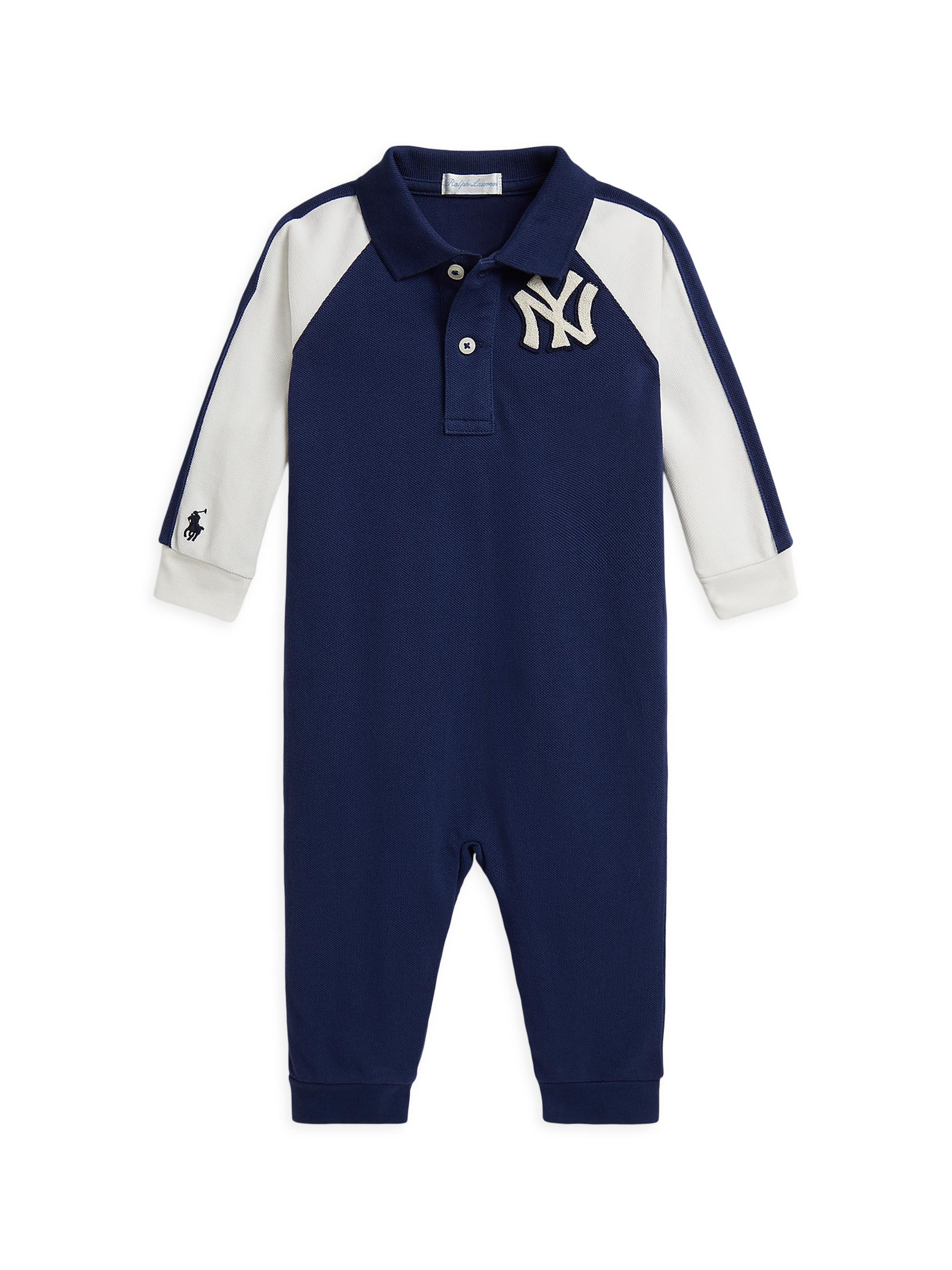 Polo Ralph Lauren Baby Boy's  x Yankees Polo Coverall - Dark Cobalt 9 Months