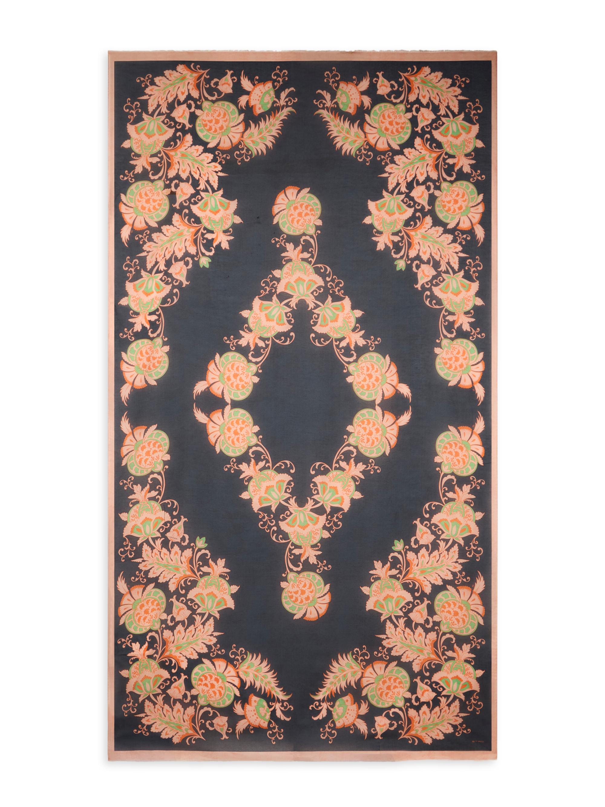 Etro Women's Printed Cotton-Silk Scarf - Printed Blue Base