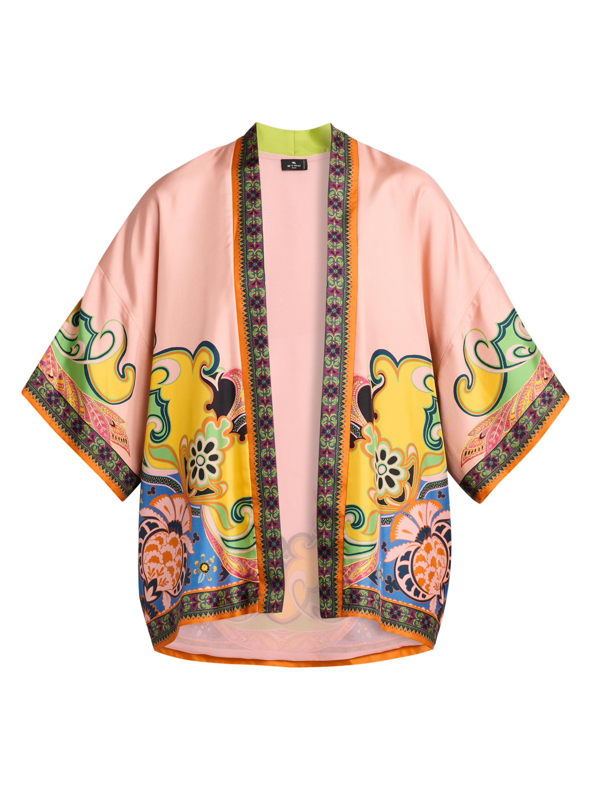 Etro Women's Kesa Printed Open-Front Jacket - Blue Multi