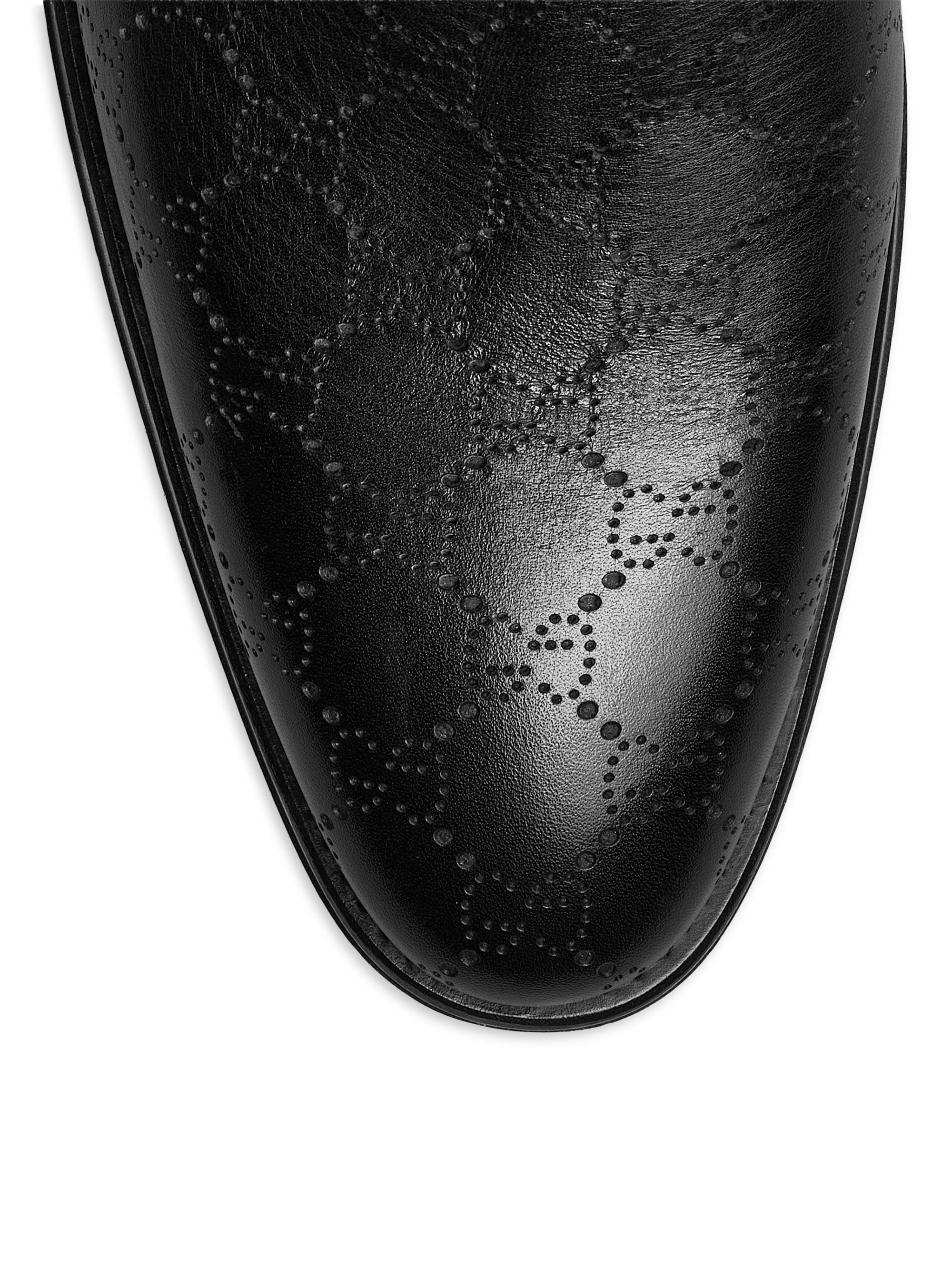 Gucci Iggy GG Monogram Leather Chelsea Boots | Saks Fifth Avenue